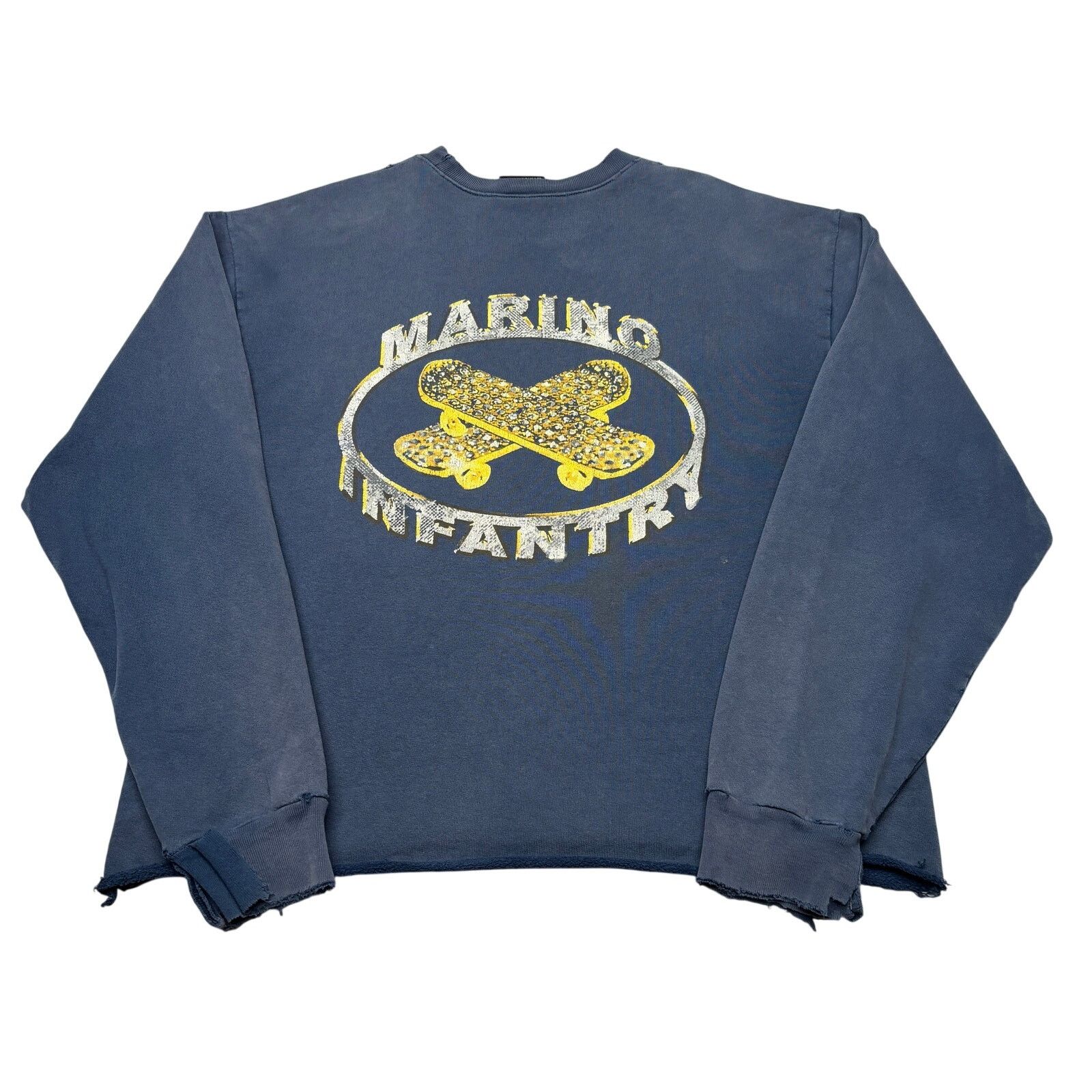 Marino Infantry Marino Infantry OG Logo Skateboard Boxy Crop Sweatshirt Crew Size US L / EU 52-54 / 3 - 1 Thumbnail
