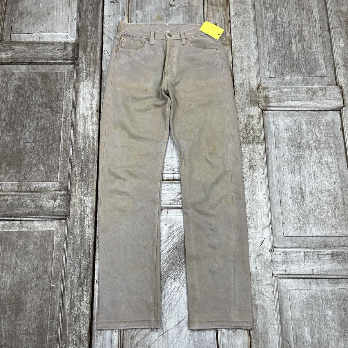 Levi's × Vintage Vintage Levis 501 Grey Faded Jeans wc 378 Size US 29 - 1 Thumbnail