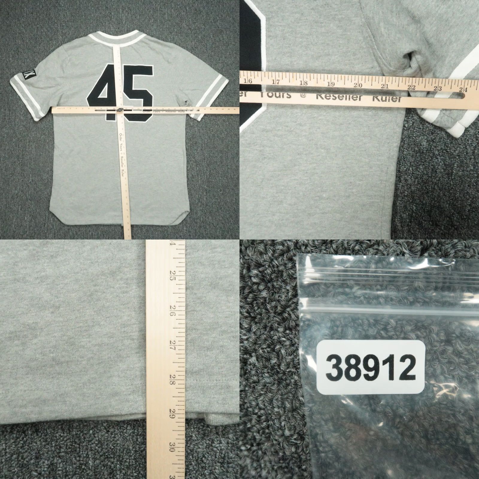 Nike Nike Shirt Mens L Gray Jordan Barons Baseball Jersey Button Front NWT Size US L / EU 52-54 / 3 - 8 Thumbnail