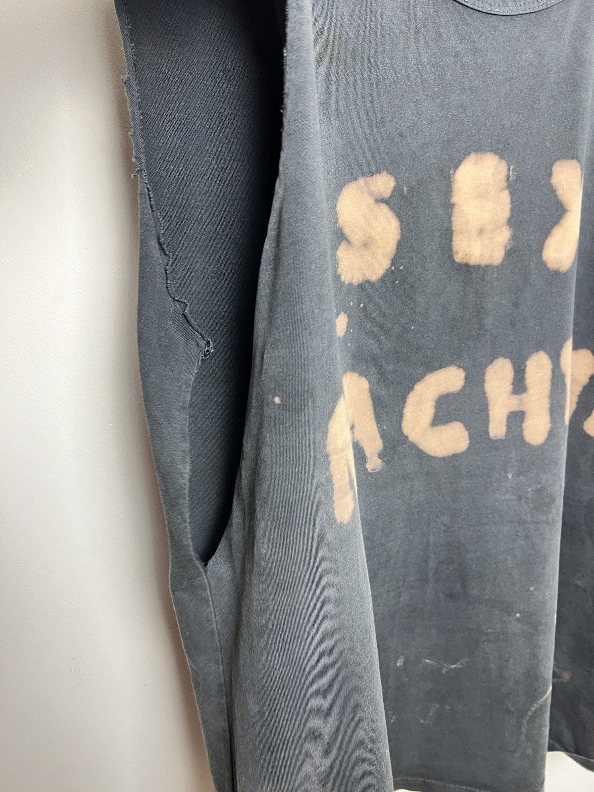 Seditionaries sex machine handmade tie dye trashed painter t shirt 1/1 y2k Size US L / EU 52-54 / 3 - 11 Thumbnail