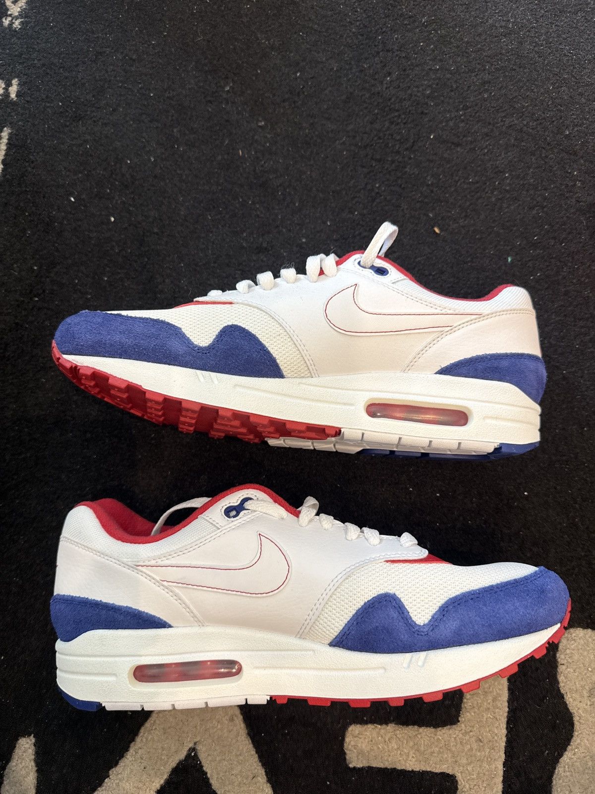 Nike Nike air max 1 white red blue size 9.5 Size US 9.5 / EU 42-43 - 5 Thumbnail