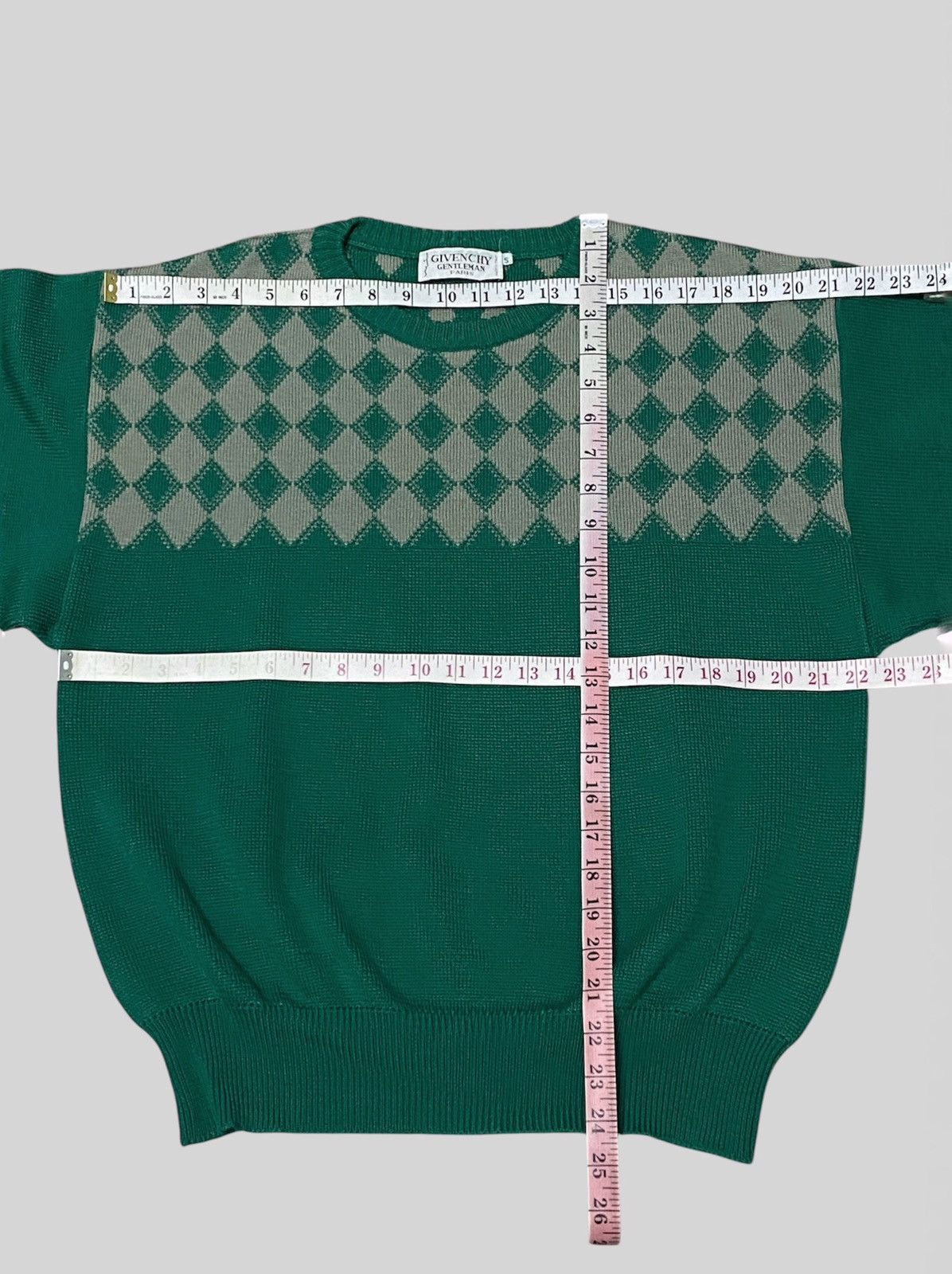 Givenchy × Vintage Archives❗️1990s Givenchy Gentleman Retro Boxy Sweater Size US S / EU 44-46 / 1 - 6 Thumbnail