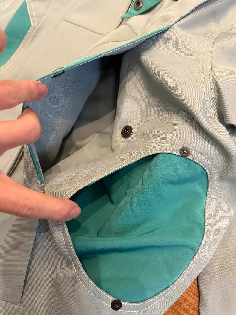 Kiko Kostadinov Kiko Kostadinov 20SS Tulcea High Neck Jacket Blue-Green Pat Size US M / EU 48-50 / 2 - 2 Thumbnail
