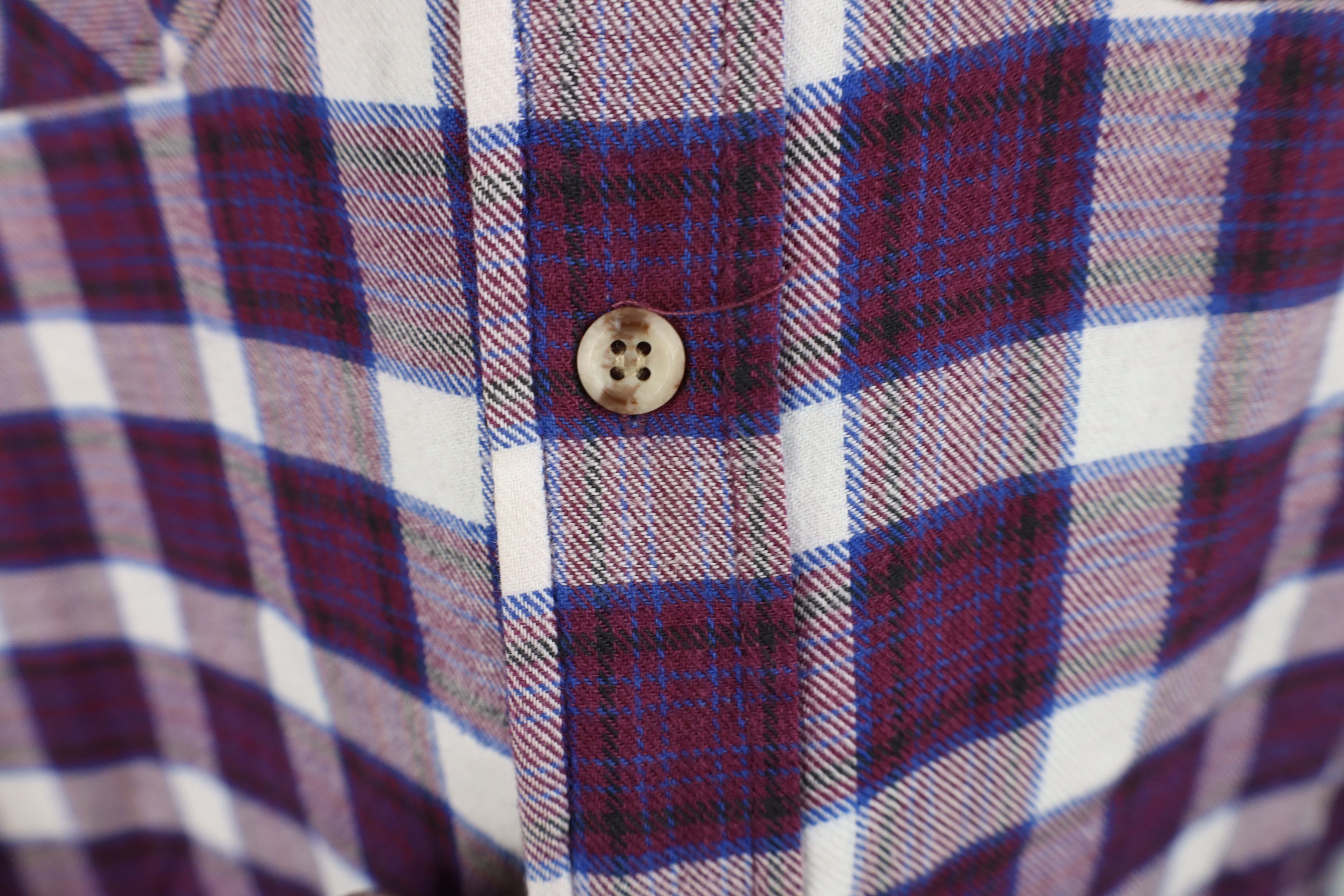 Vintage Vintage 90s Streetwear Flannel Button Shirt Jacket Plaid Size US L / EU 52-54 / 3 - 6 Thumbnail