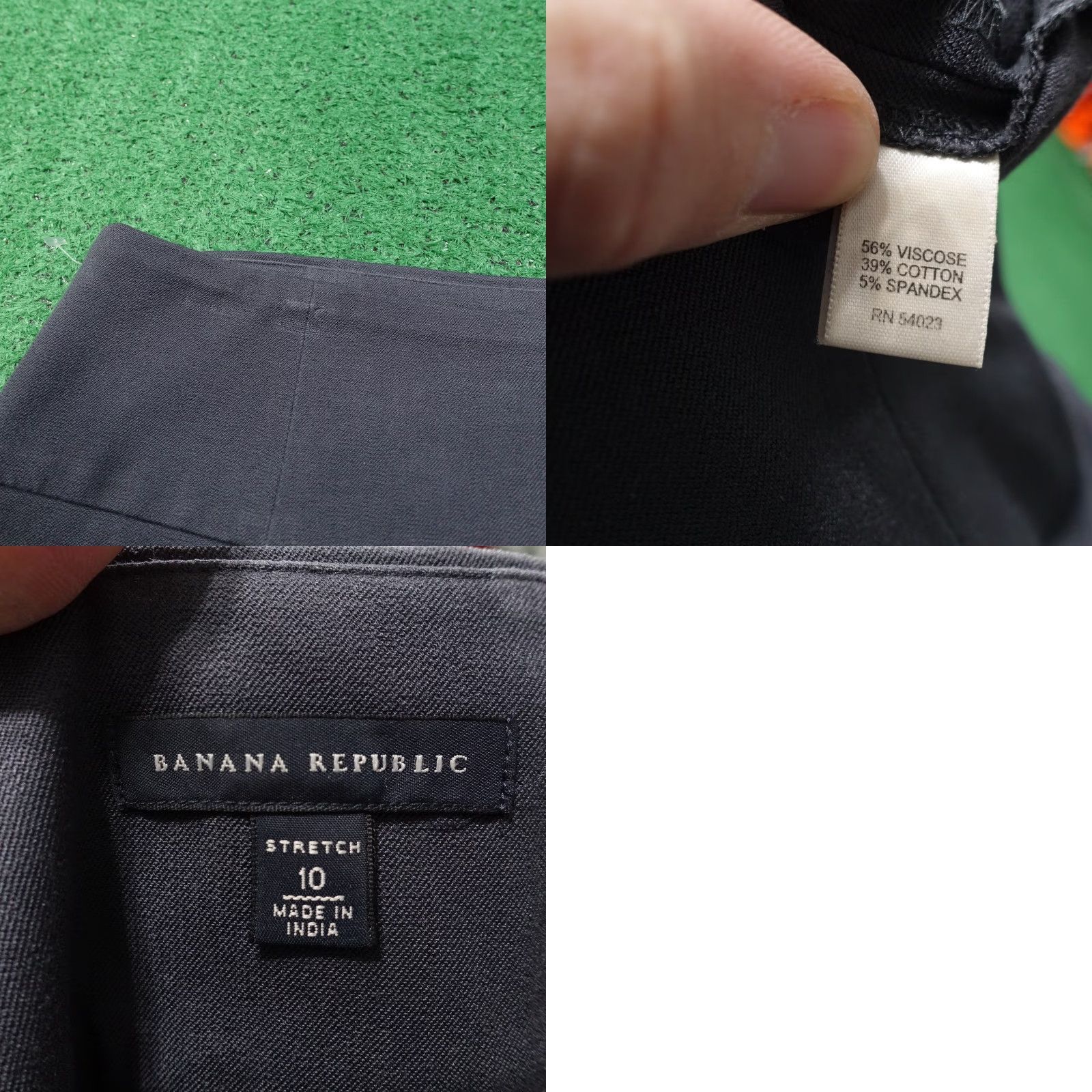 Banana Republic VINTAGE Banana Republic Women's Skirt Size 10 Charcoal Gray Business Casual Office Wear Slim Fit 21.5" Fall Spring Summer Winter Size 32" / US 10 / IT 46 - 8 Thumbnail