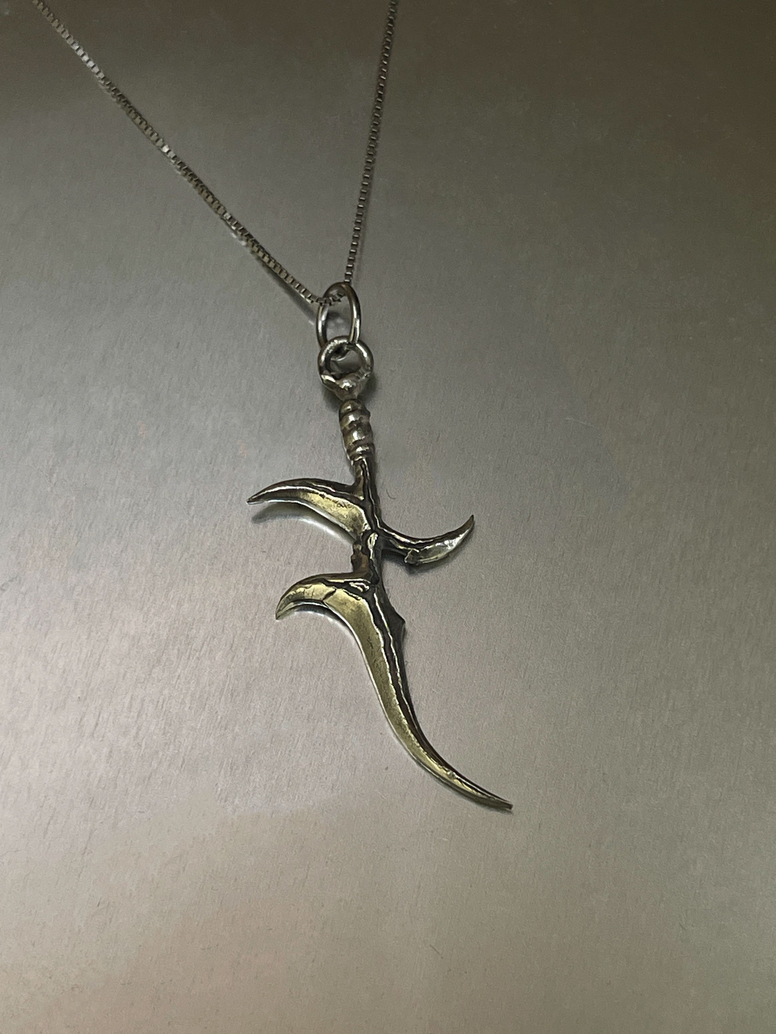 Japanese Brand Black Knife Elden RRing Sterling Silver Pendant Size ONE SIZE - 3 Thumbnail