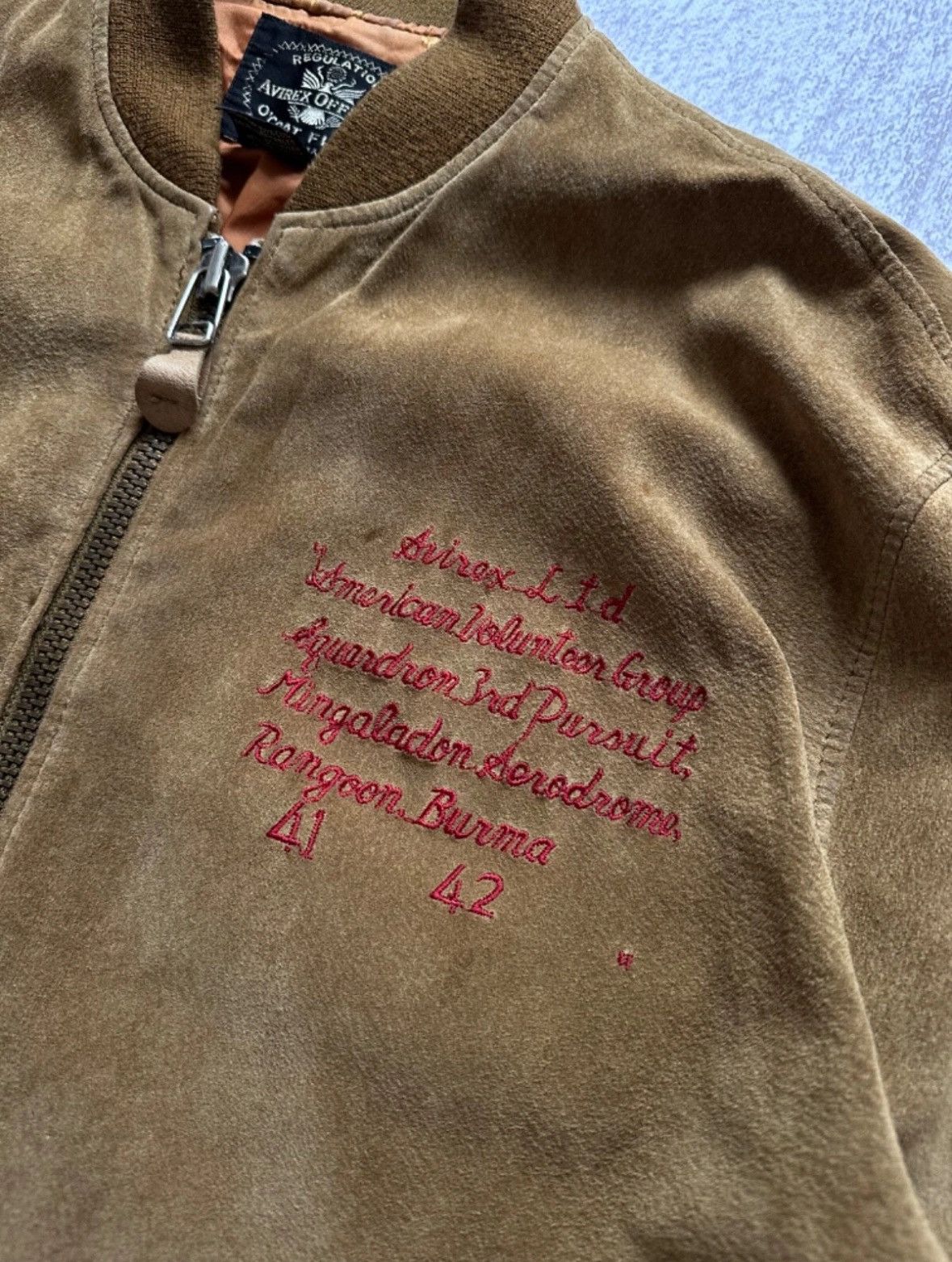Avirex Vintage Avirex 1980’s Suede Jacket USA WW2 style Size US XL / EU 56 / 4 - 9 Thumbnail