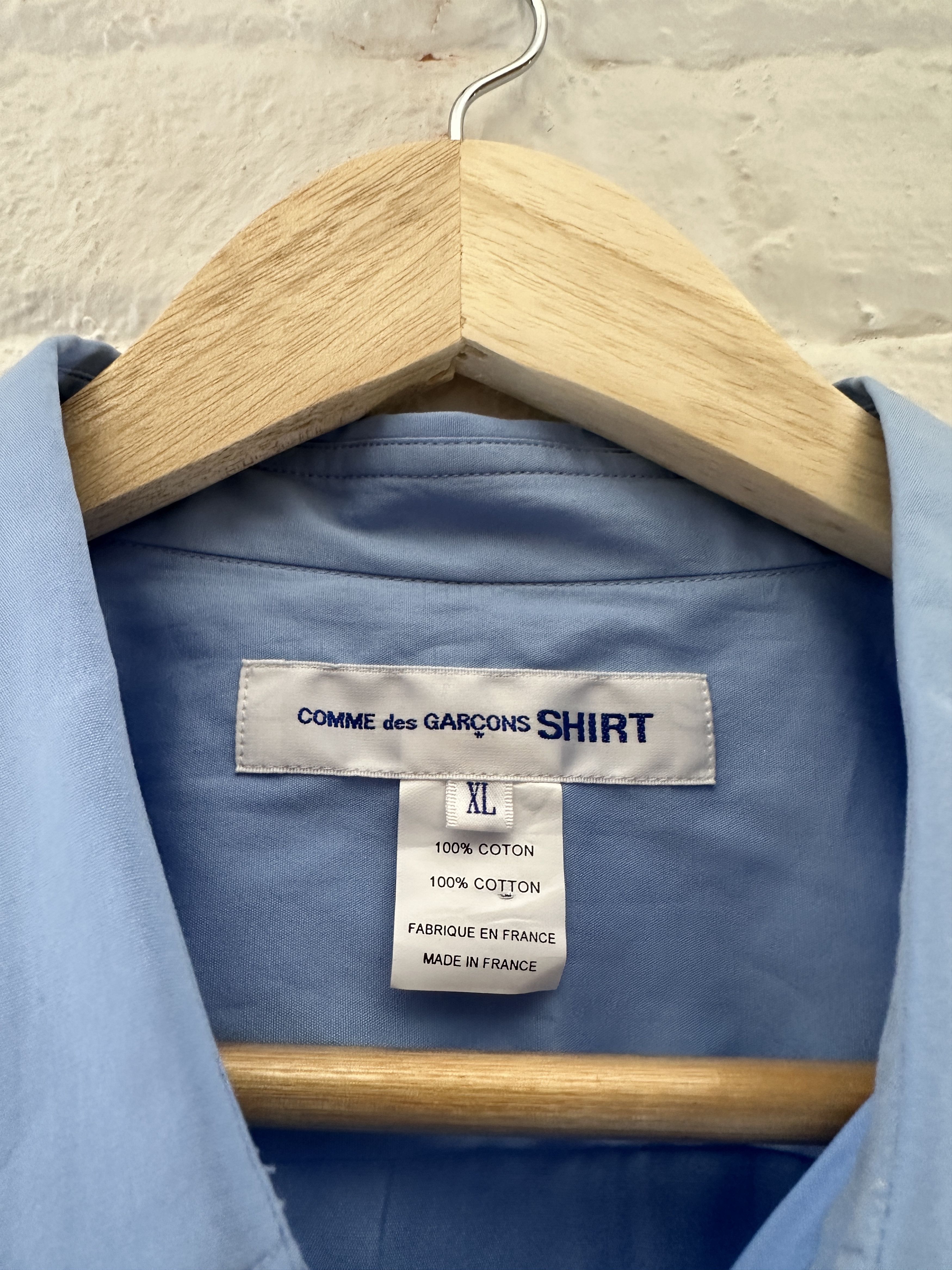 Comme des Garcons × Comme des Garcons SHIRT Comme des Garcons SHIRT Short Sleeve Button Up Shirt Size US XL / EU 56 / 4 - 3 Thumbnail