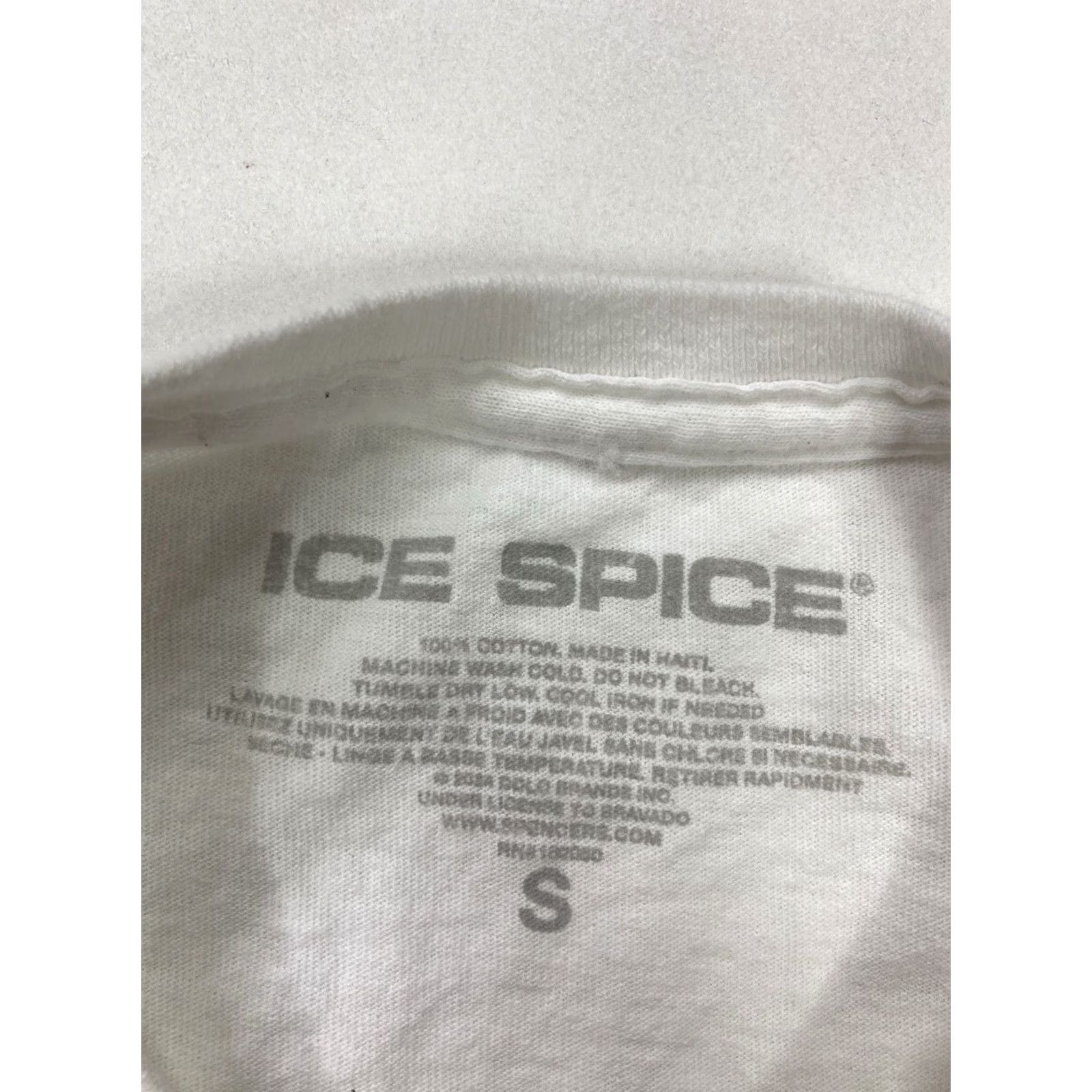 Vintage Ice Spice T-Shirt Women Small White Music Hip Hop Shirt Size S / US 4 / IT 40 - 5 Thumbnail