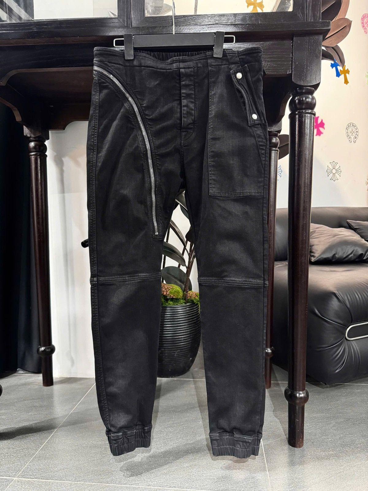 Rick Owens Rick Owens Aircut Waxed Pants Size US 33 - 1 Thumbnail
