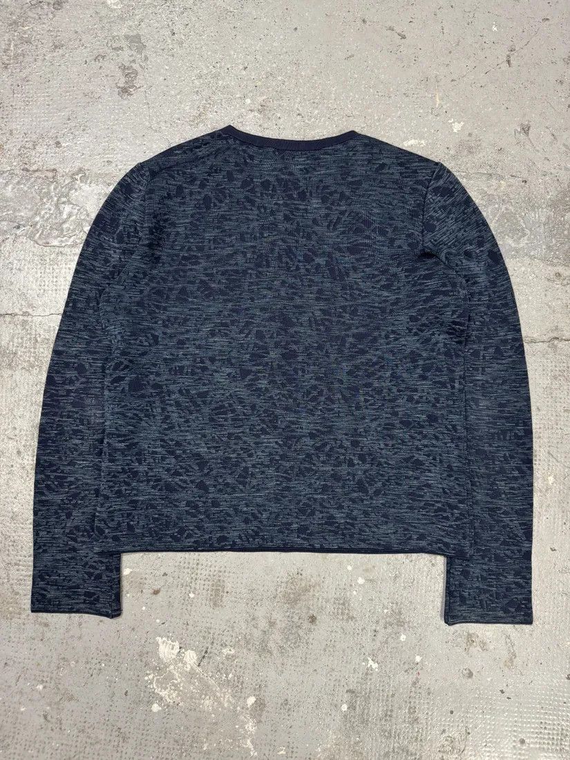 Balenciaga × Vintage SS2013 Balenciaga Navy Textured Sweater by Nicolas Ghesquiere Size US S / EU 44-46 / 1 - 2 Thumbnail