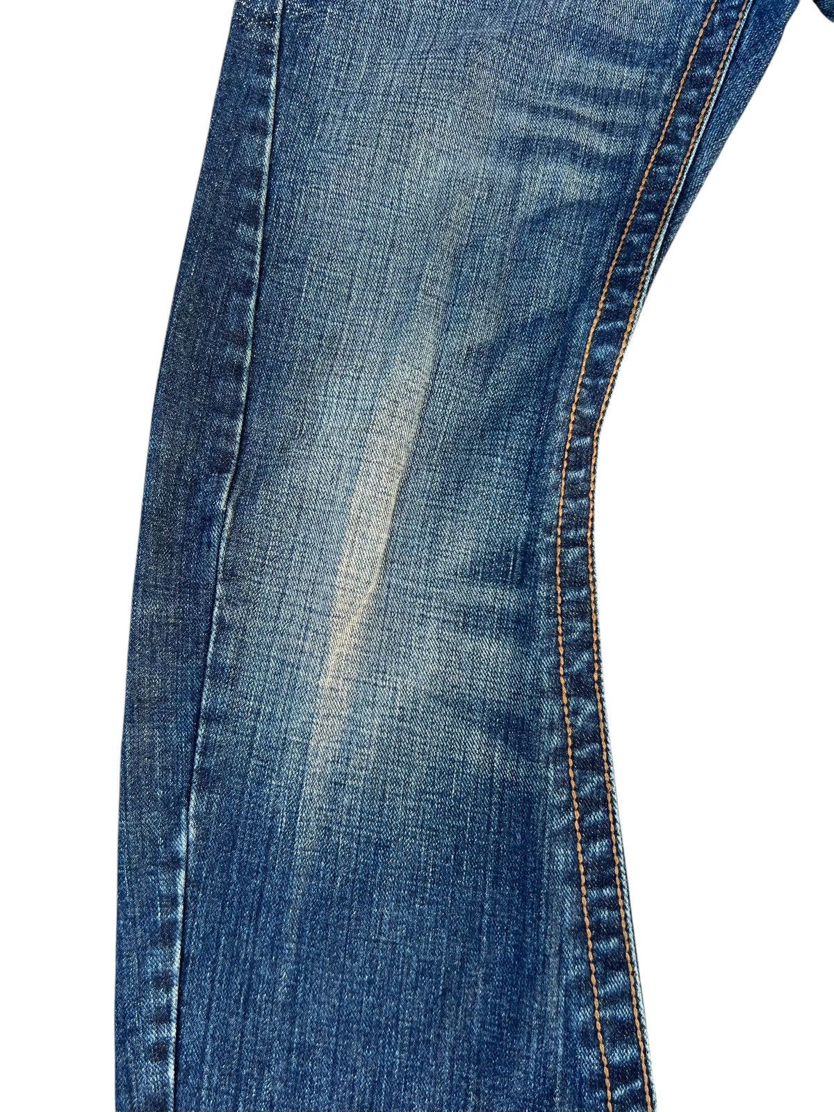 If Six Was Nine Mud Wash Rattle Trap Spider Wed Denim Bootcut Jeans Size US 31 - 9 Thumbnail