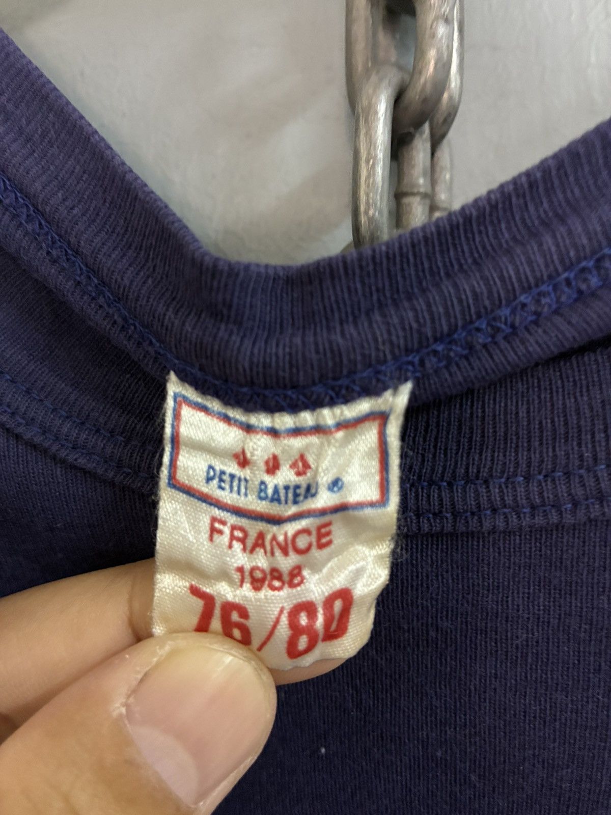 Vintage Vintage 80s Marine Francaise t shirt Size US XS / EU 42 / 0 - 5 Thumbnail