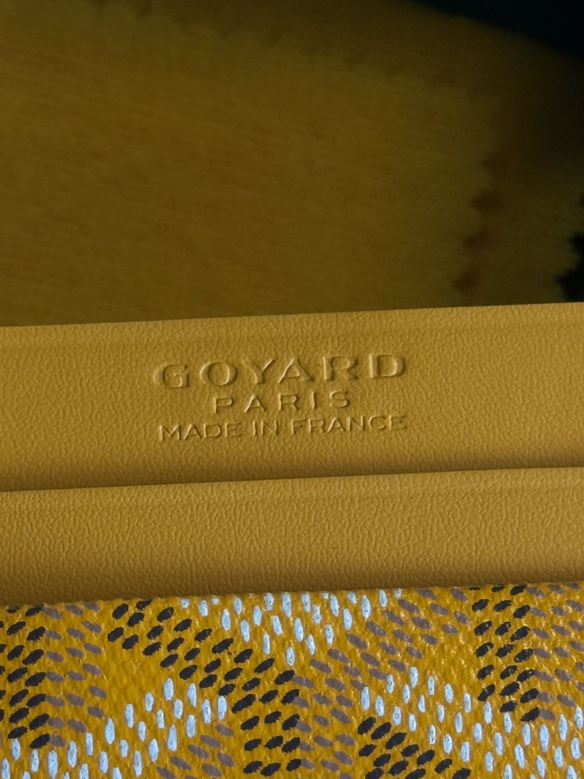 Goyard GOYARD Yellow Card Holder NEW W BOX Authentic Size ONE SIZE - 7 Thumbnail