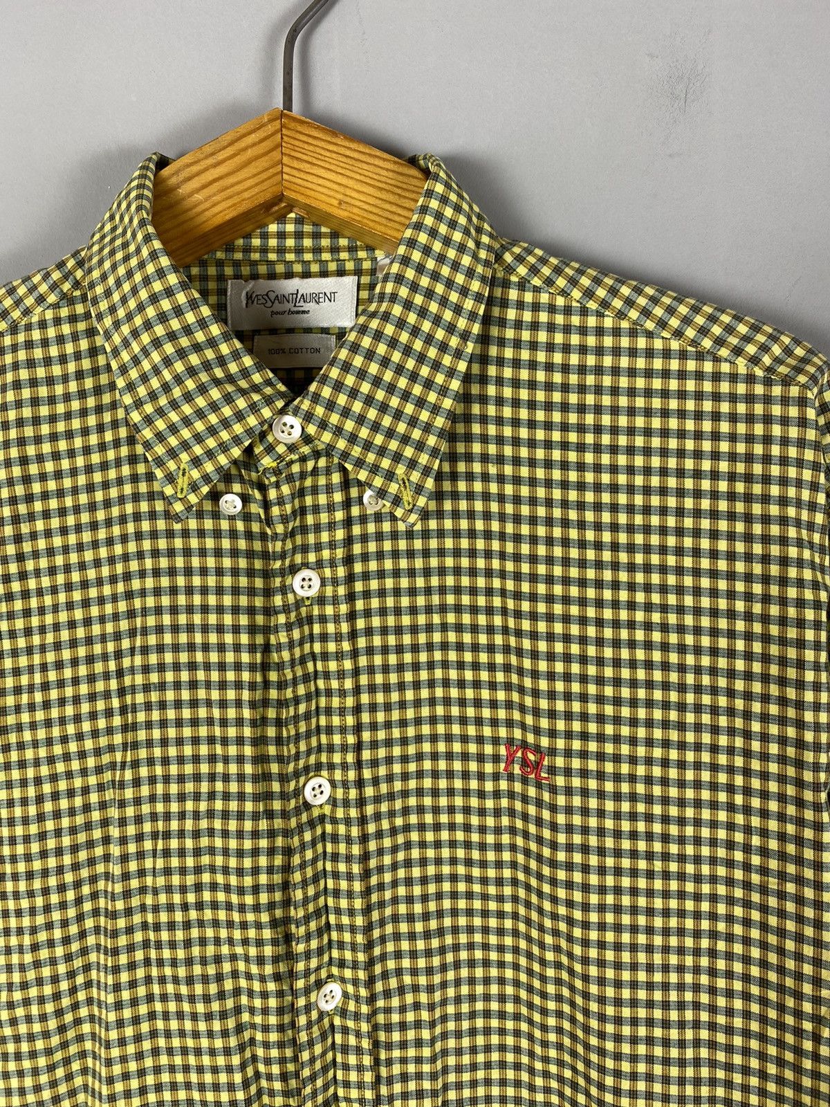 Yves Saint Laurent Vintage 90s Yves Saint Laurent shirt Size US L / EU 52-54 / 3 - 4 Thumbnail