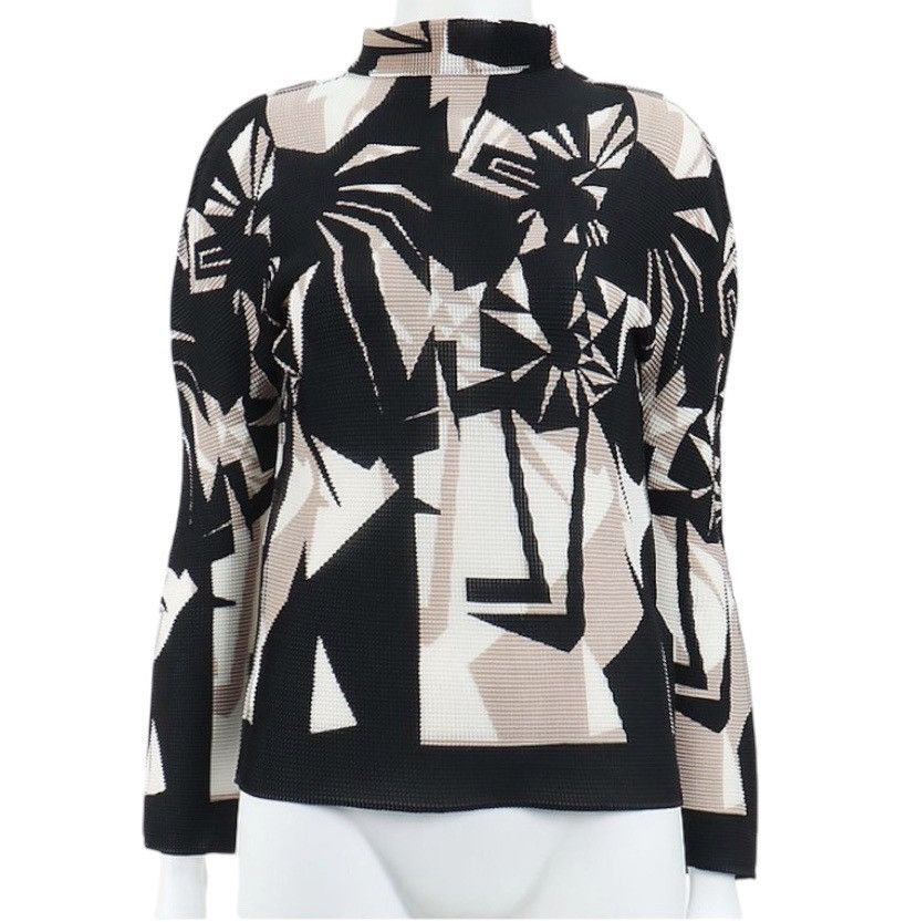 Issey Miyake Me Issey Miyake Pleated Geometiric Turtleneck Size M / US 6-8 / IT 42-44 - 2 Thumbnail