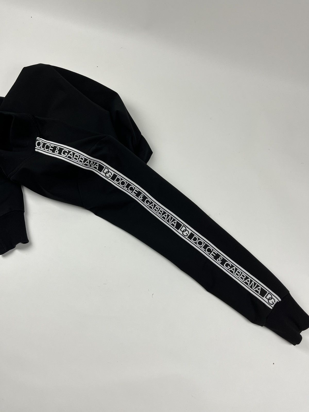 Dolce & Gabbana Zip-Up Cotton Sweatshirt With Multi Logo Bands Size US S / EU 44-46 / 1 - 4 Thumbnail