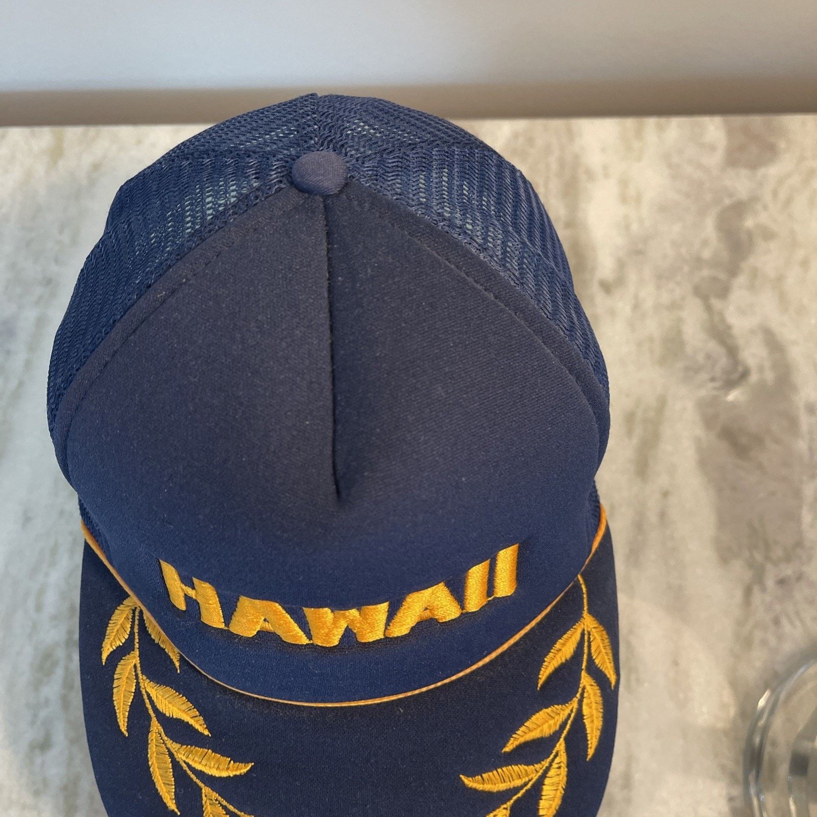 Vintage Vtg 1980's Hawaii Snapback Trucker Mesh Hat Scramble NOS Size ONE SIZE - 4 Thumbnail