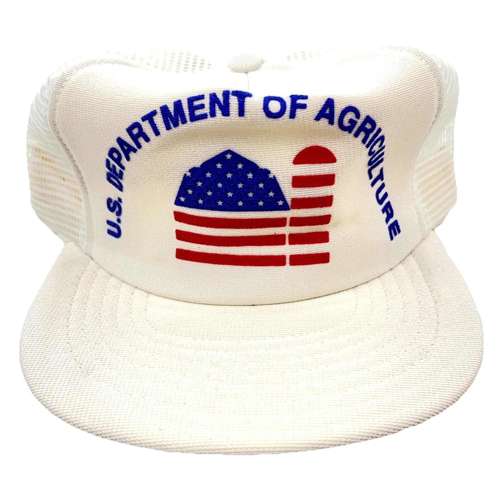 Vintage VINTAGE US Department Of Agriculture Trucker Hat Cap Made In USA Flag Farm W3 Size ONE SIZE - 2 Thumbnail