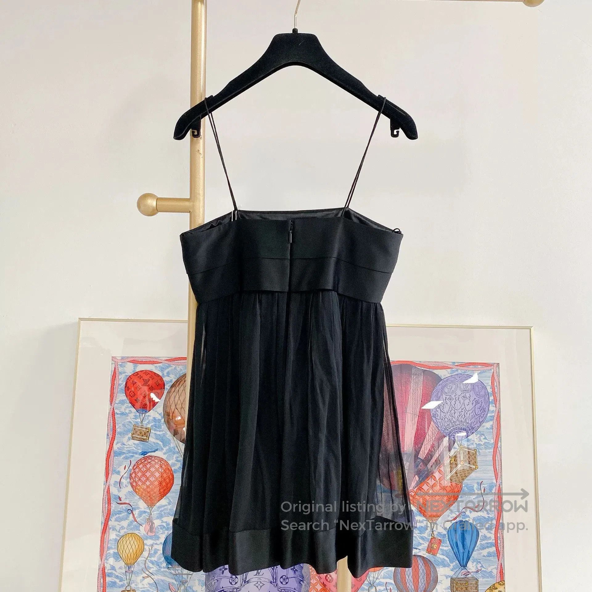 Saint Laurent Paris Saint Laurent Black Silk Mesh Slip Dress. Size XS / US 0-2 / IT 36-38 - 2 Thumbnail