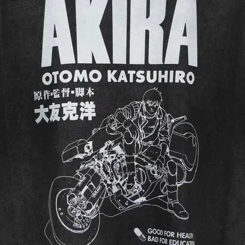 Japanese Brand Anime AKIRA Graphic Printed Tshirt Size US L / EU 52-54 / 3 - 4 Thumbnail