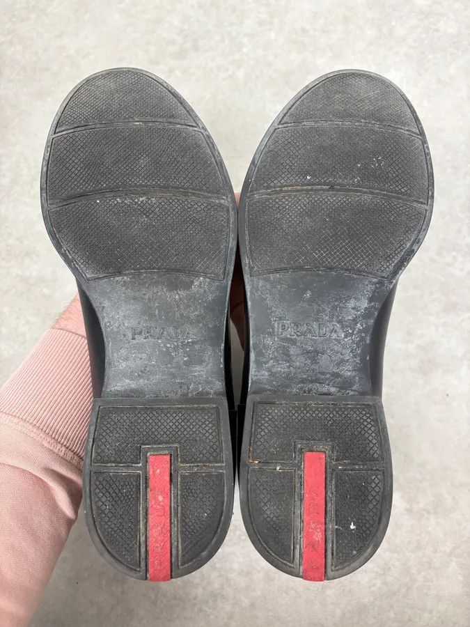 Prada 2000s Prada Black Leather Chelsea Boots Size US 8.5 / EU 41-42 - 10 Thumbnail