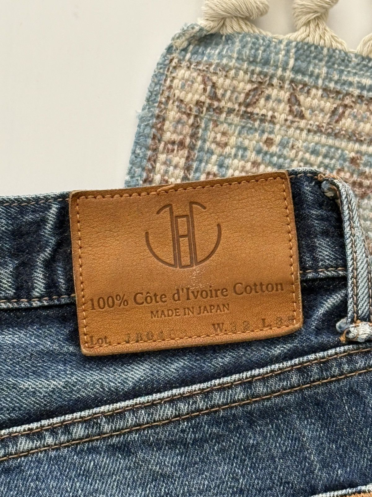 Japan Blue Japan 🇯🇵 Blue Cote d’Ivoire Cotton Selvedge Jeans Denim Pants Size US 32 / EU 48 - 6 Thumbnail