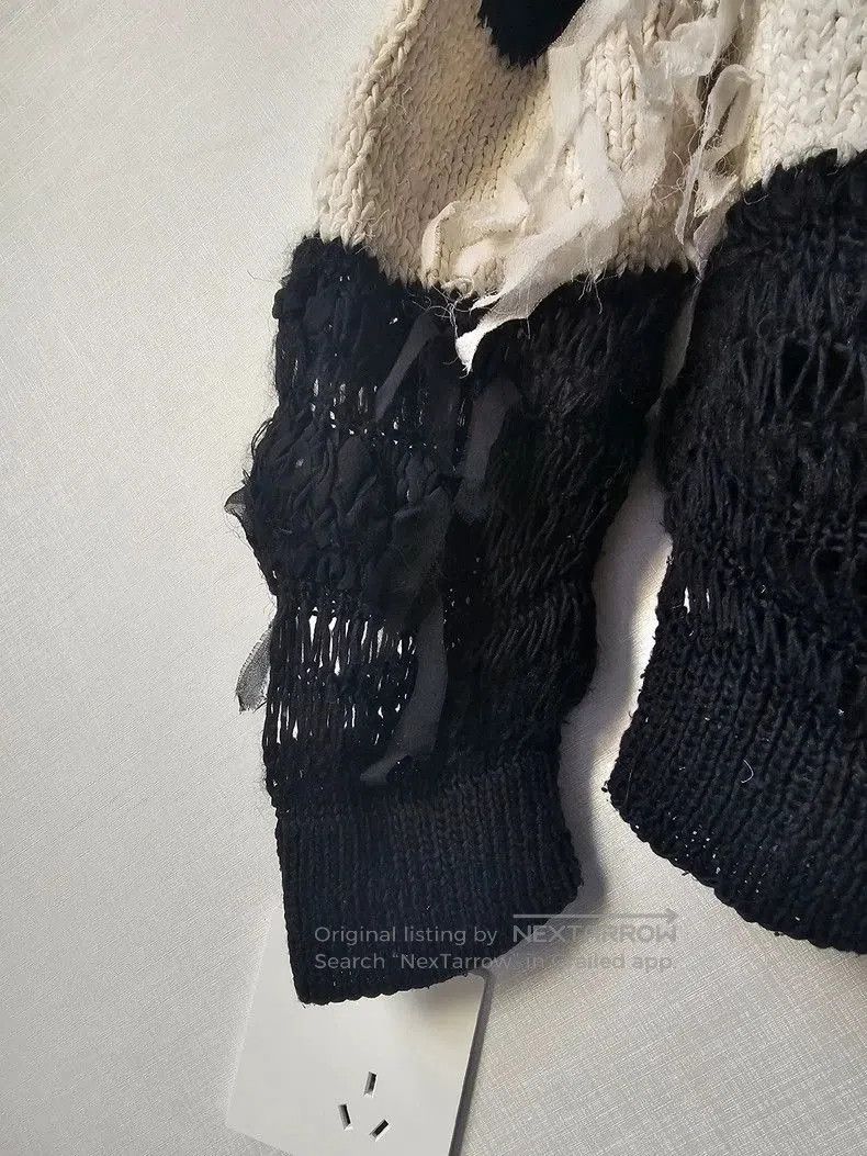 Ann Demeulemeester Ann Demeulemeester Knitted Sweater Jacket. Size XS / US 0-2 / IT 36-38 - 3 Thumbnail