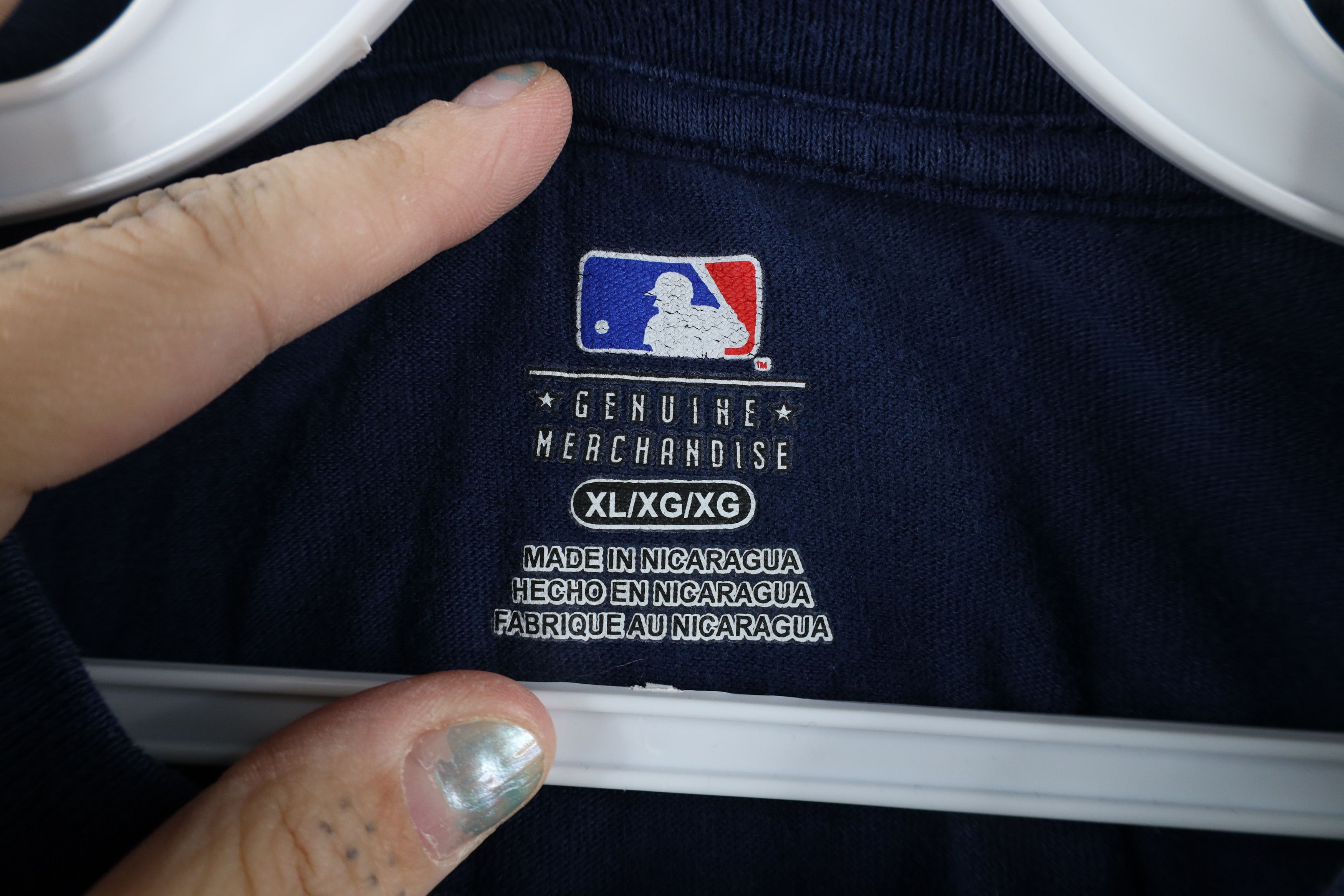 Vintage Vintage Detroit Tigers Baseball Long Sleeve T-Shirt Blue Size US XL / EU 56 / 4 - 7 Thumbnail