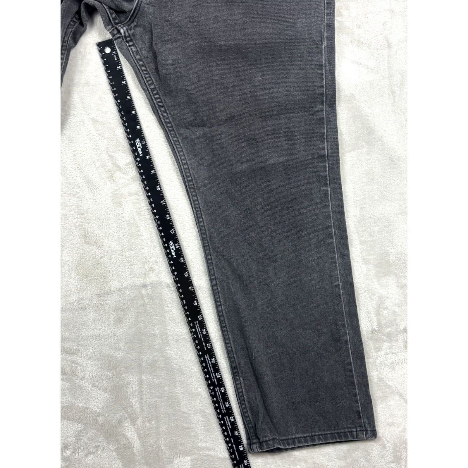 Lee Lee Jeans Men’s Faded Black Regular Fit Straight Leg Outdoors Comfort 42x30 Size US 42 / EU 58 - 7 Thumbnail