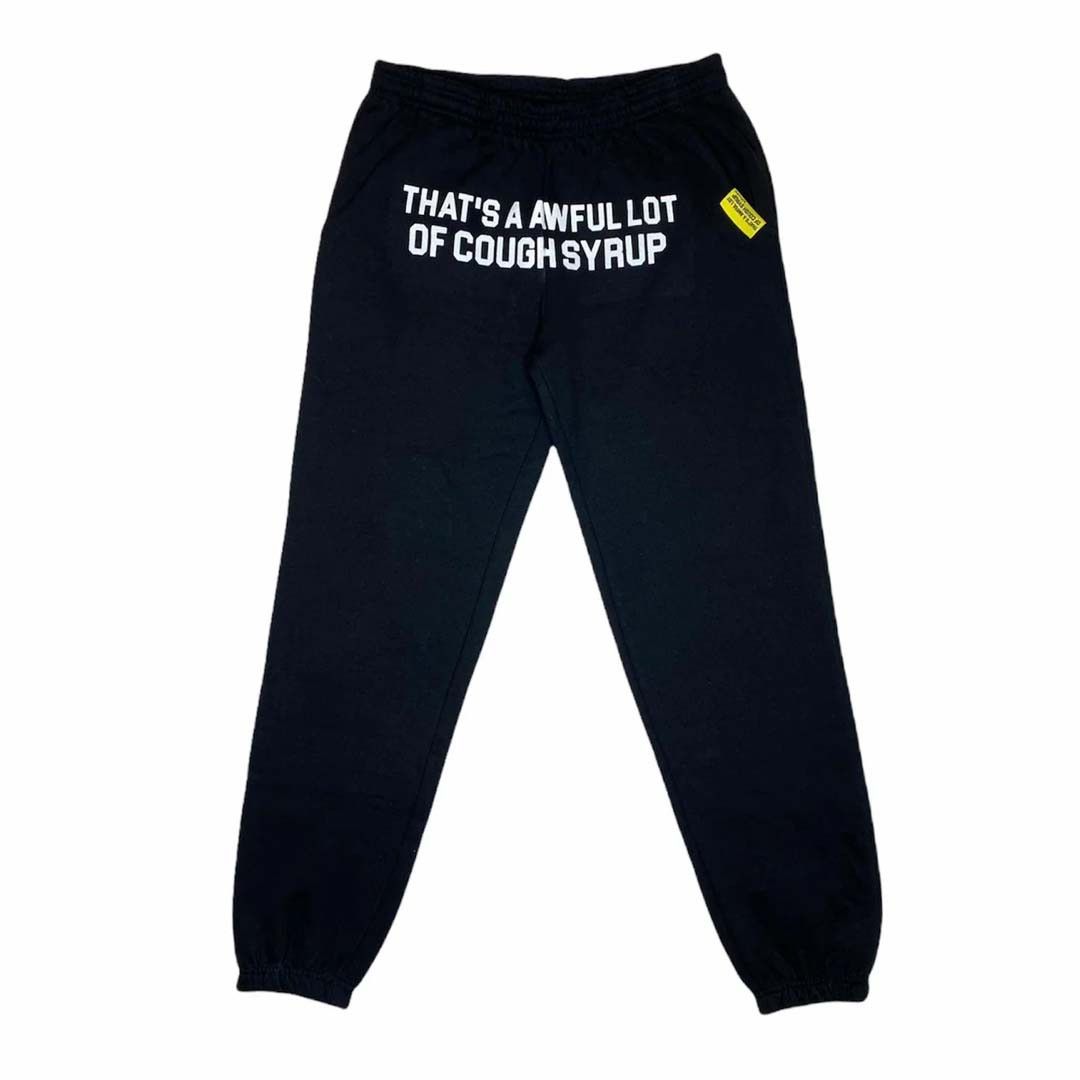 Spell Out Sweatpants Black