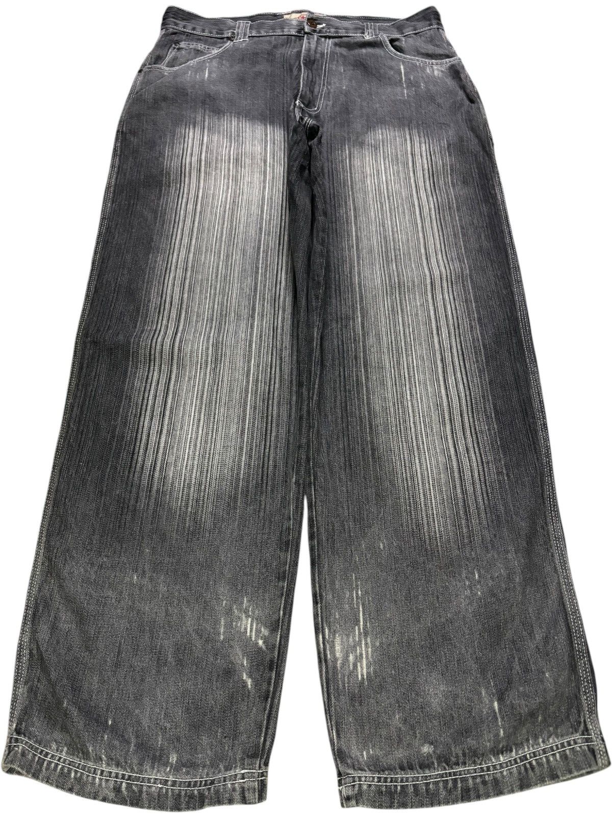 Japanese Brand Vintage Japanese Faded Wash Distress Carpenter Baggy Jeans Size US 36 / EU 52 - 1 Thumbnail