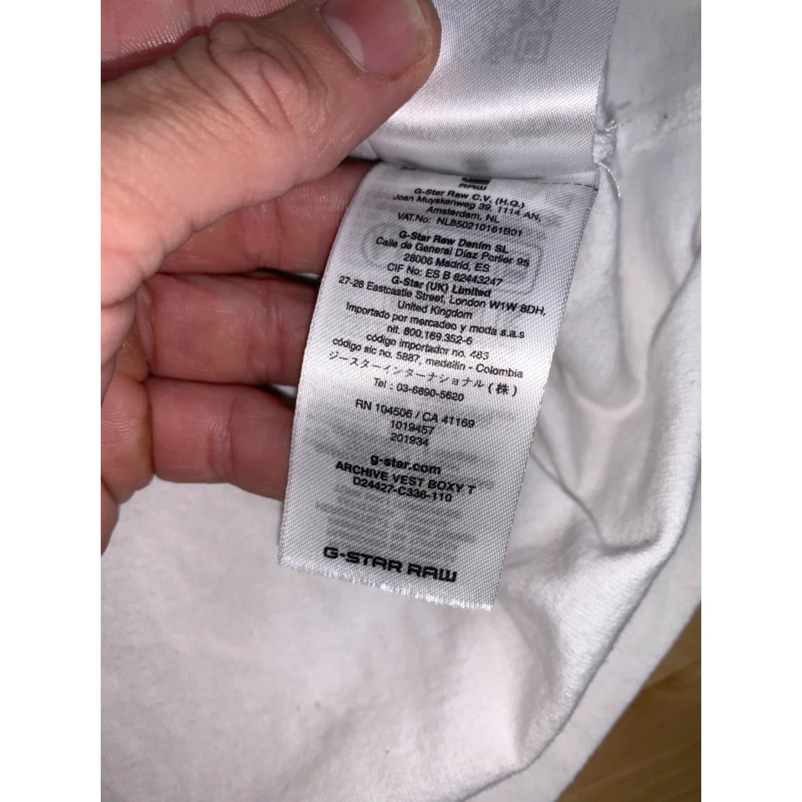 G-Star G Star Raw Archive Vest Boxy T Shirt Mens XL White Crew Neck 11033 Size US XL / EU 56 / 4 - 6 Thumbnail
