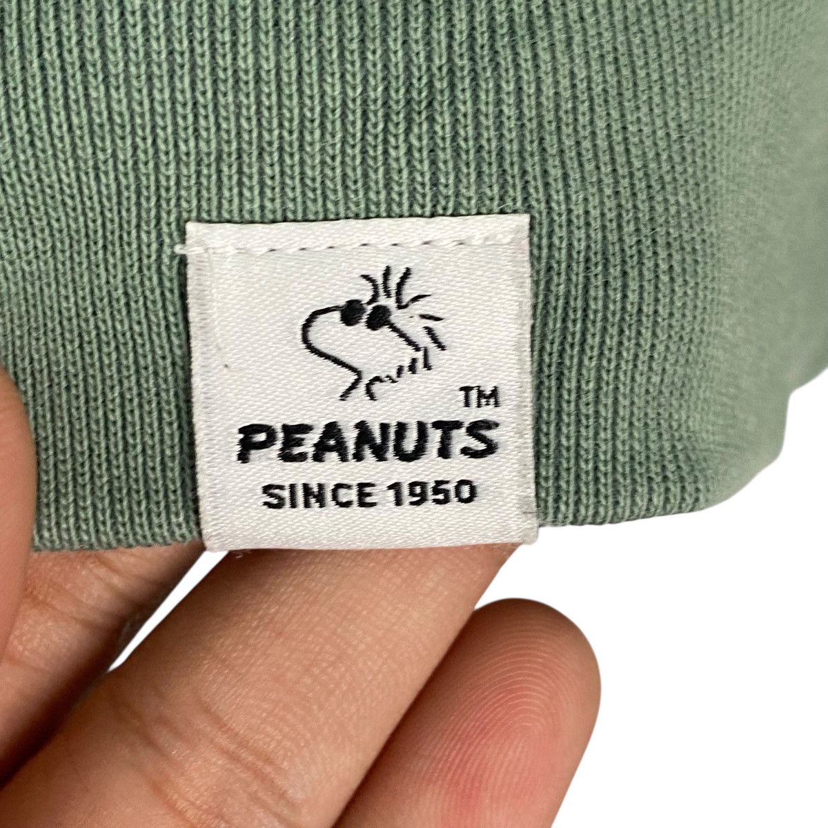 Vintage Vintage Peanuts Printed Hoodie Sweater Green Pullover Size L Size US L / EU 52-54 / 3 - 6 Thumbnail