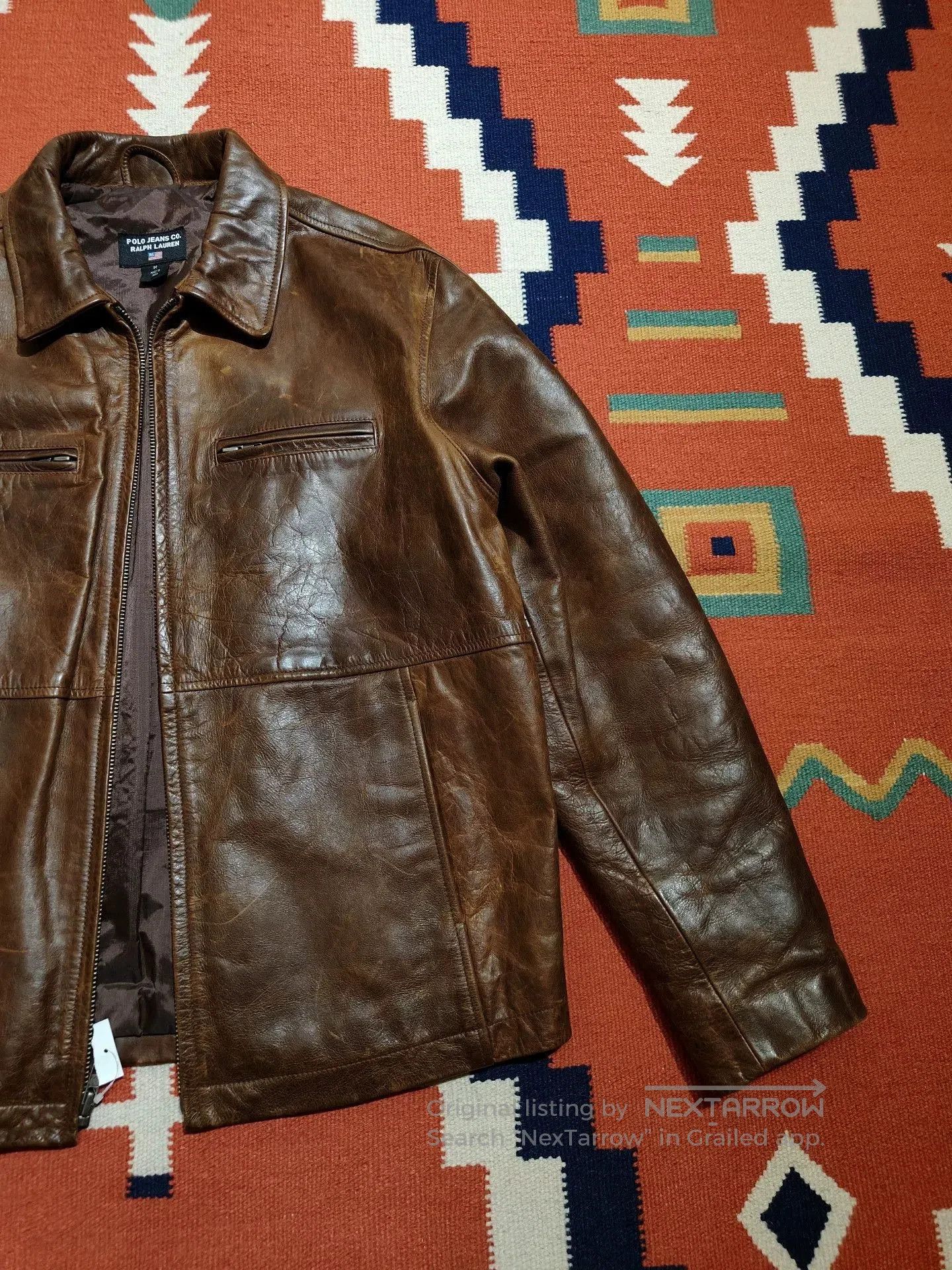 RRL Ralph Lauren Vintage RL Polo Ralph Lauren Leather Jacket. Size US M / EU 48-50 / 2 - 2 Thumbnail