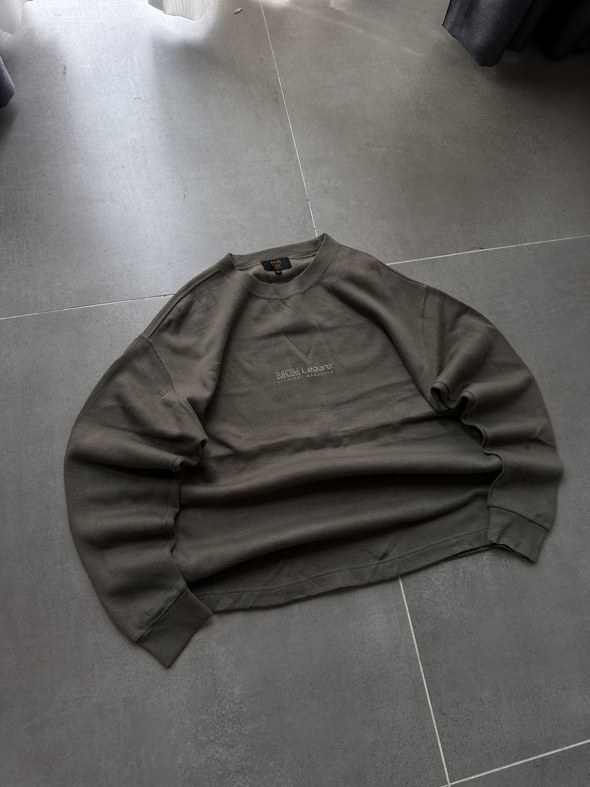 MCM × Vintage MCM VINTAGE BIG LOGO LUXURY SWEATSHIRT Size US L / EU 52-54 / 3 - 2 Thumbnail