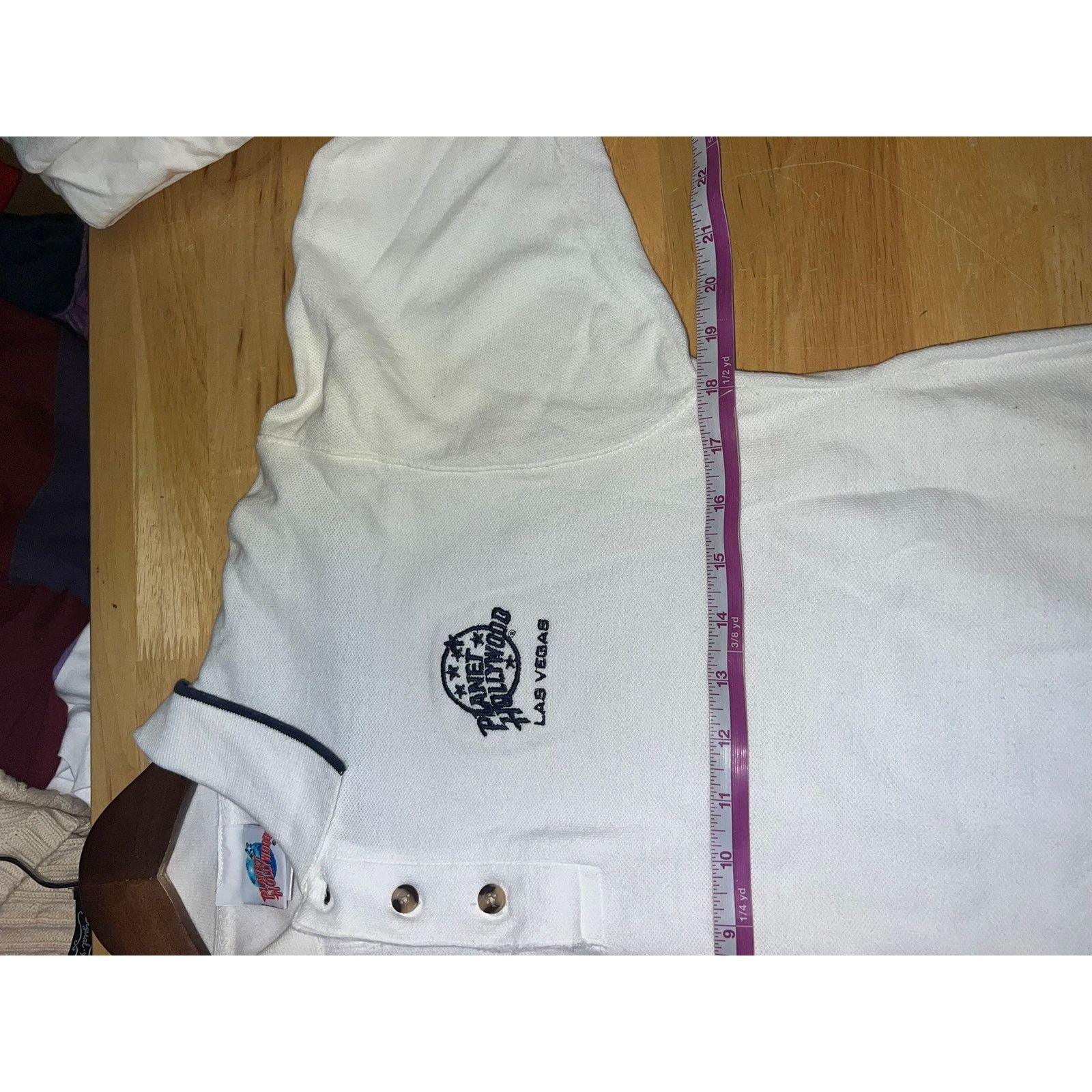 Planet Hollywood Vintage Planet Hollywood Polo Shirt Las Vegas White Tee S Size US S / EU 44-46 / 1 - 8 Thumbnail