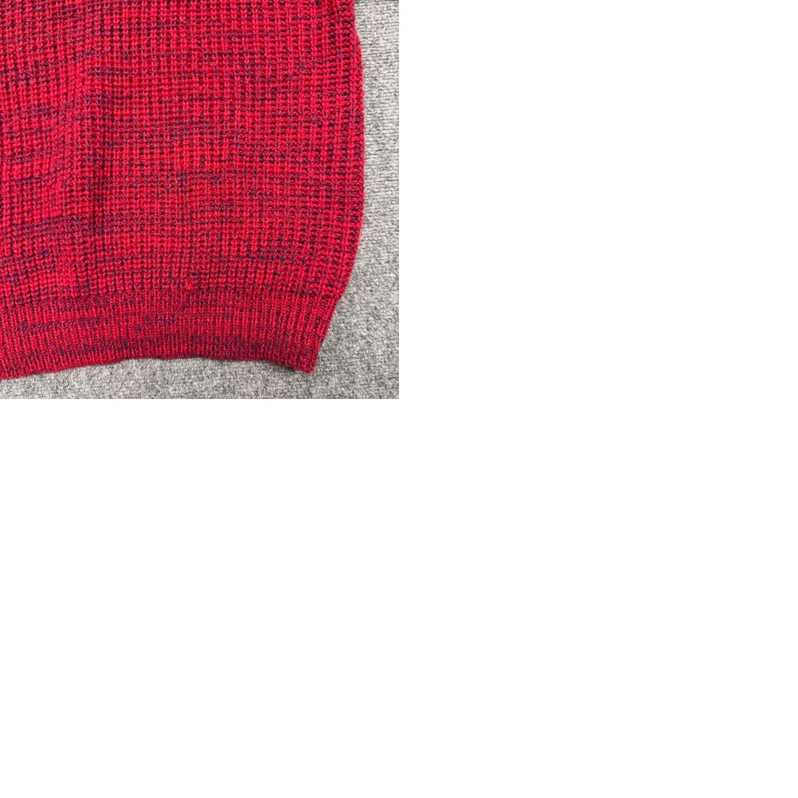 Vintage VINTAGE Honors sweater Mens XL Red Knitted Long sleeve Pullover Y2K Heavyweight Size US XL / EU 56 / 4 - 9 Thumbnail