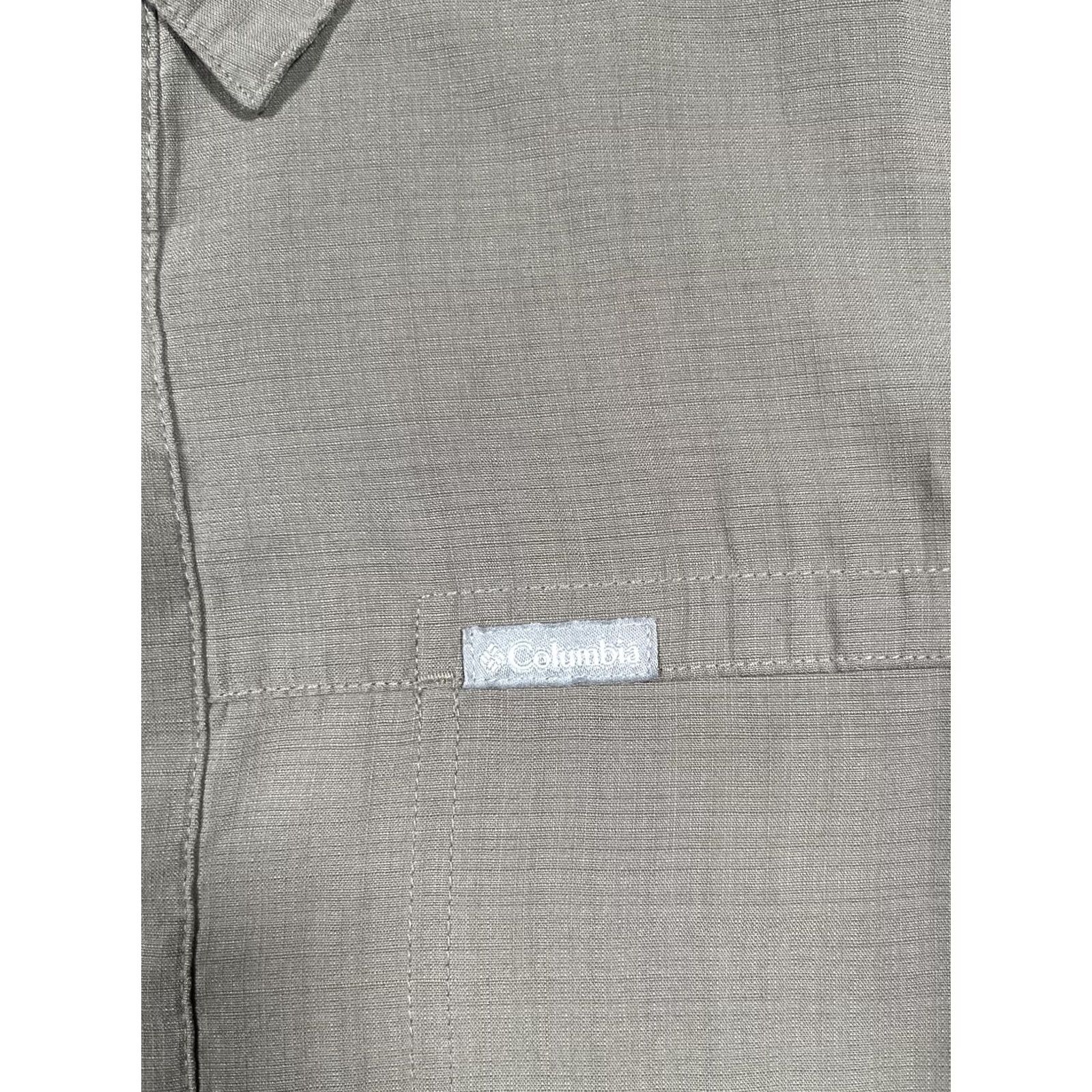 Vintage Columbia Shirt Mens XL Brown Short Sleeve Button Front Hiking Trail Casual Size US XL / EU 56 / 4 - 4 Thumbnail