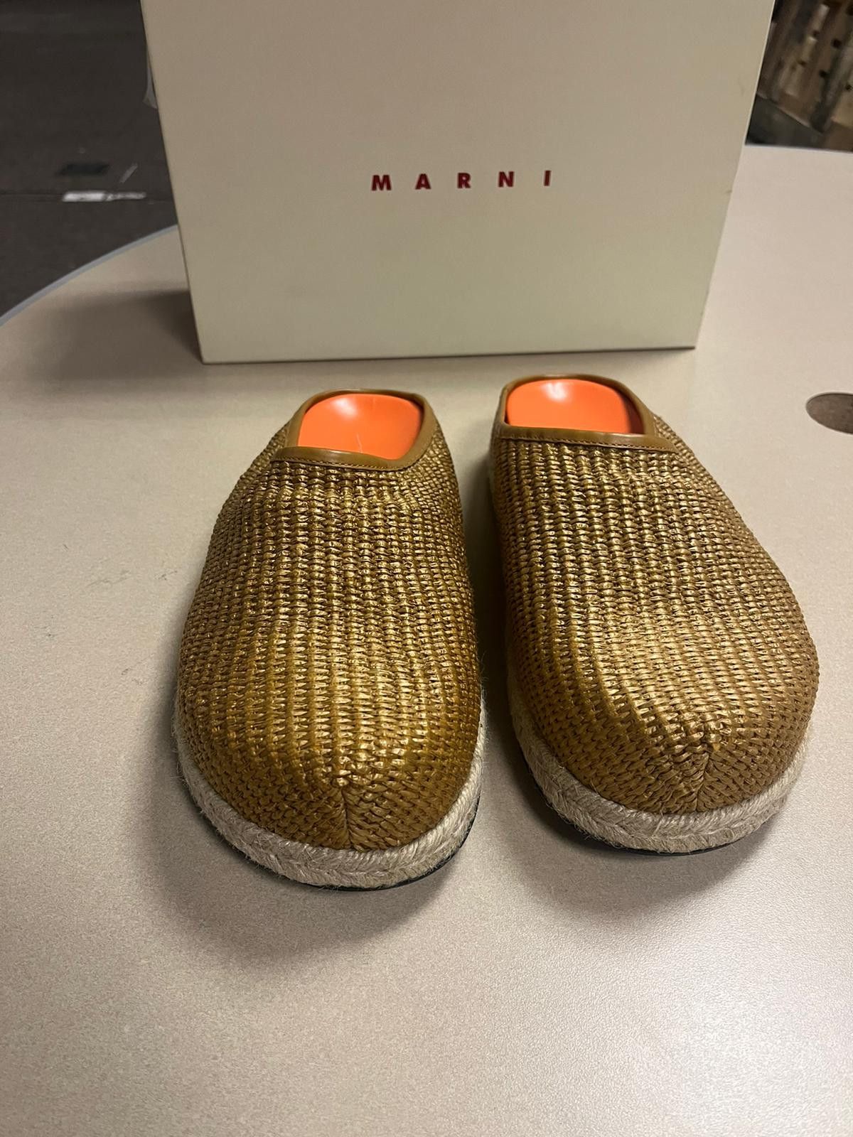 Marni Sabot Raffa Slip On Sandals / Shoes in Brown Size US 11 / EU 44 - 7 Thumbnail
