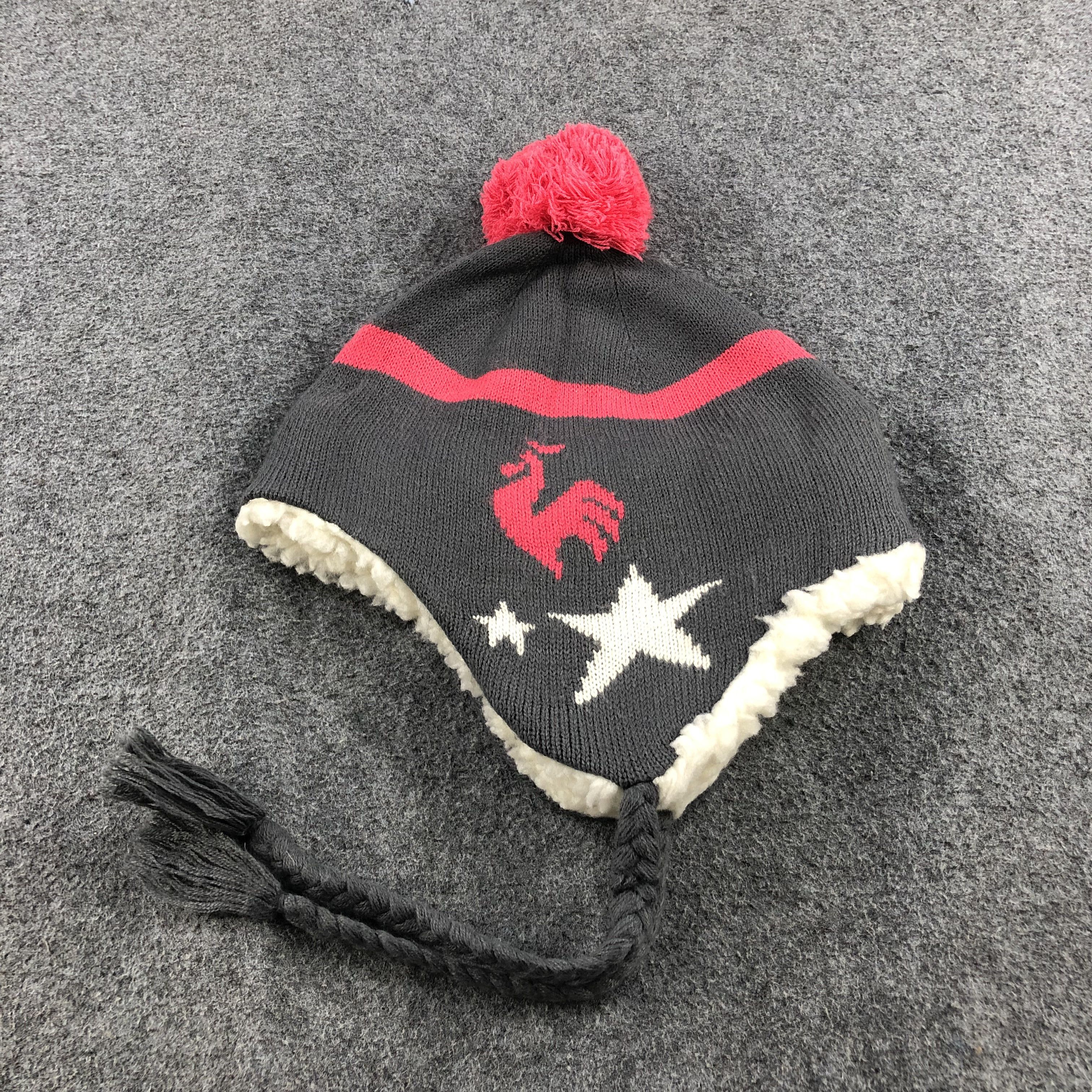 Le Coq Sportif Le Coq Sportif Earflap Bobble Beanie Snowcap Snow Hat B383 Size ONE SIZE - 3 Thumbnail