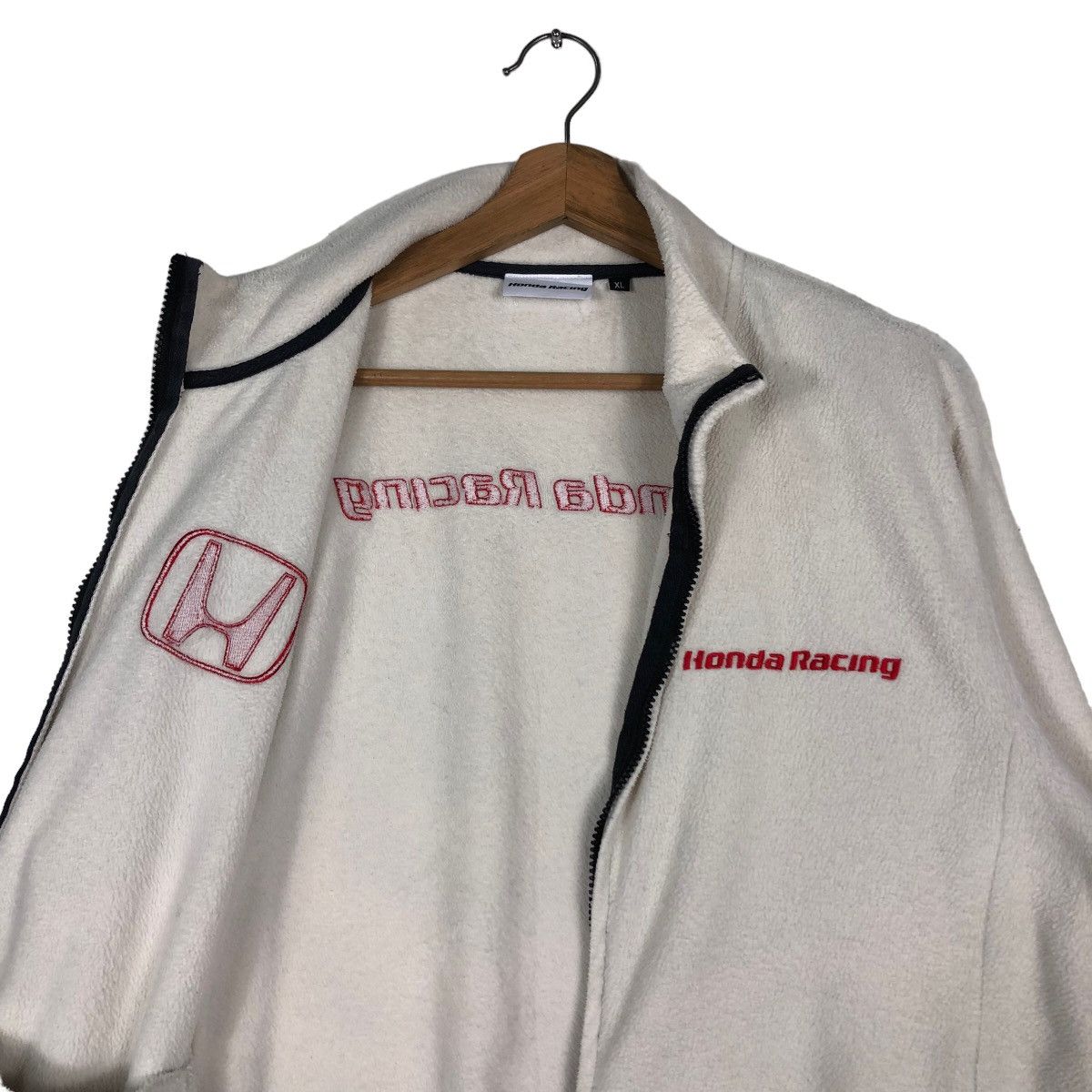Honda 🔥Vintage Honda Racing Zipper Jacket Big Logo Size US XL / EU 56 / 4 - 12 Thumbnail