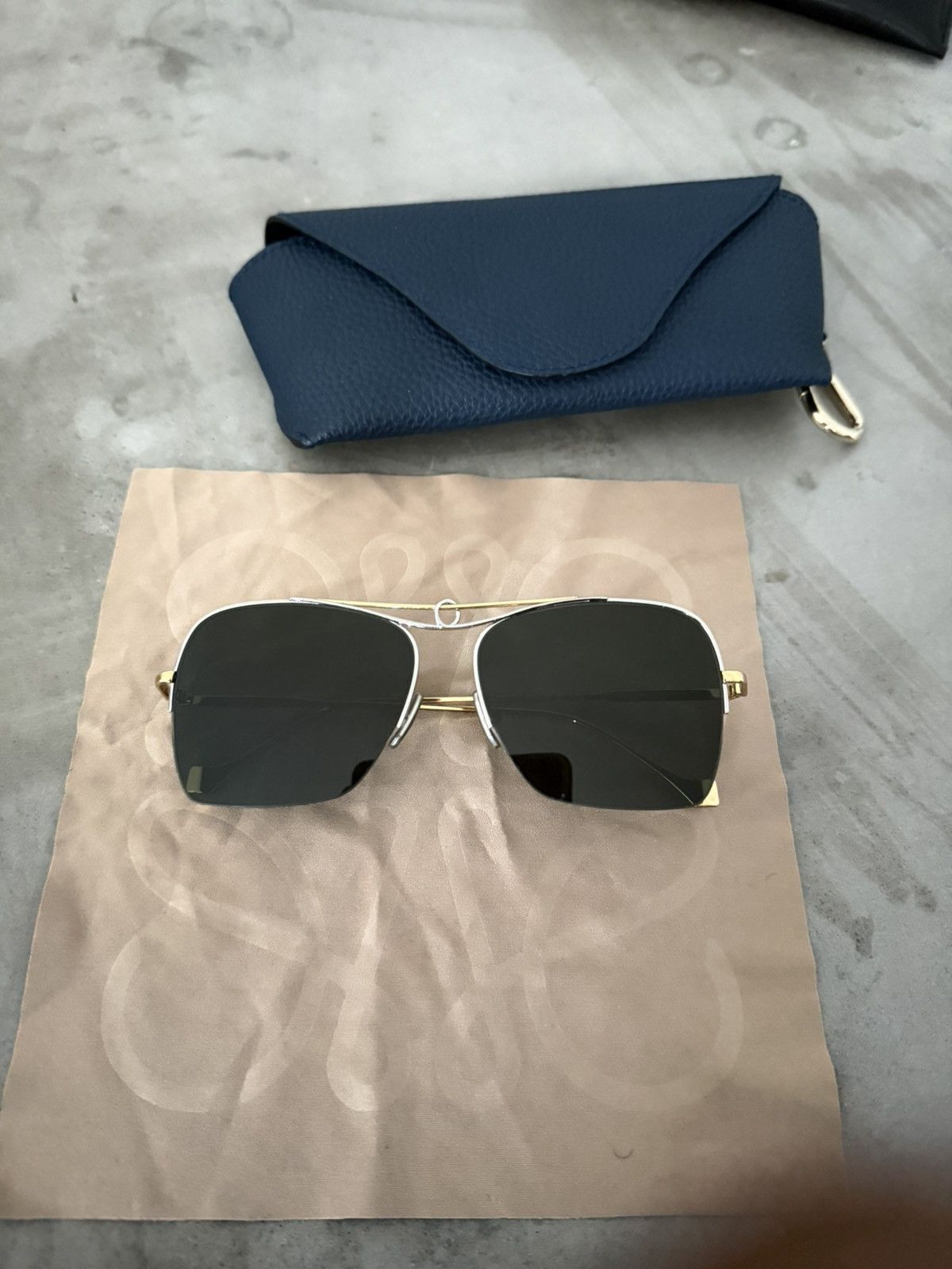 Loewe LW40024U Knot Aviator sunglasses Size ONE SIZE - 1 Thumbnail
