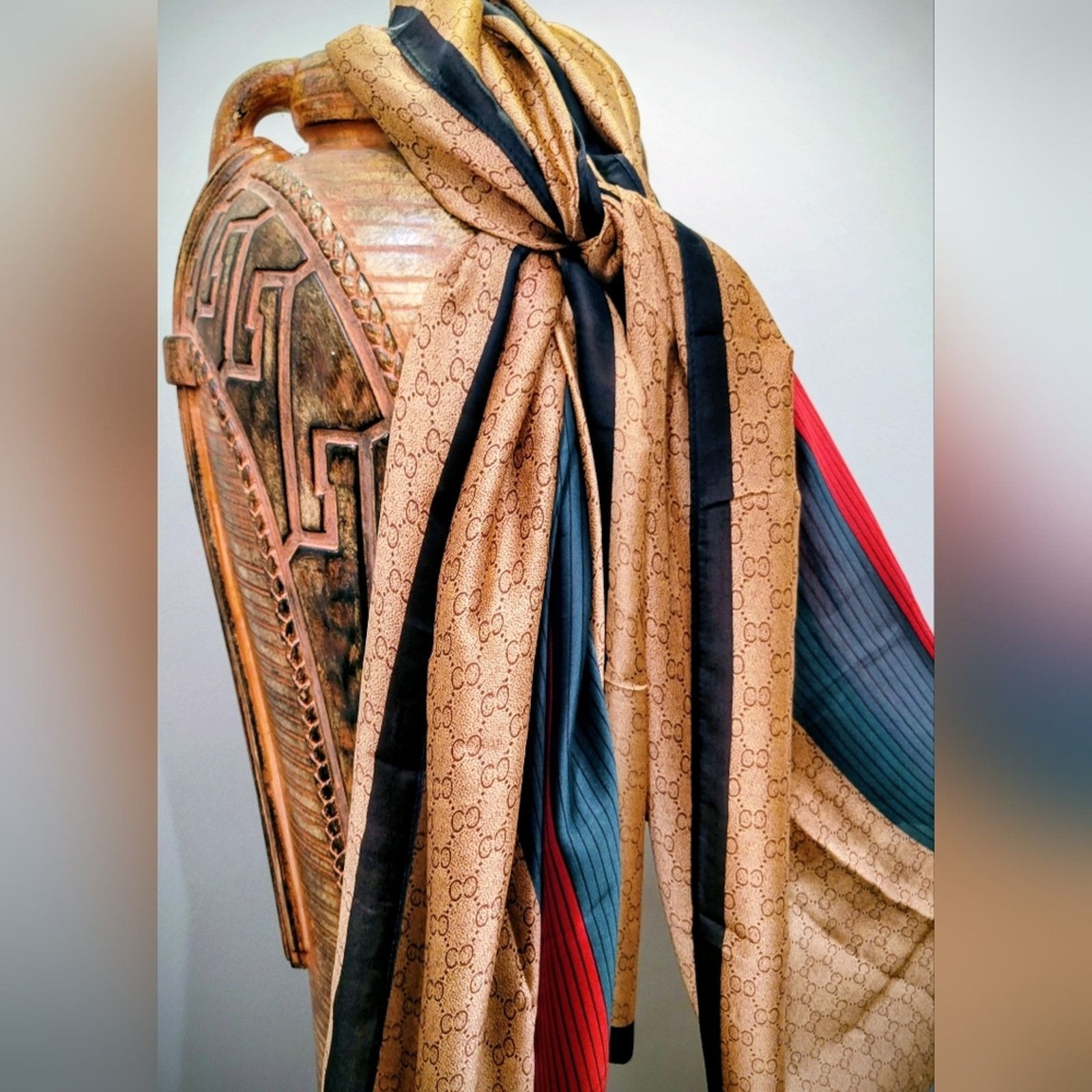(B).Stroy SCARF/Ladies Scarf /Hijab Monogram Style| Head Wrap NWOT Size ONE SIZE - 3 Thumbnail