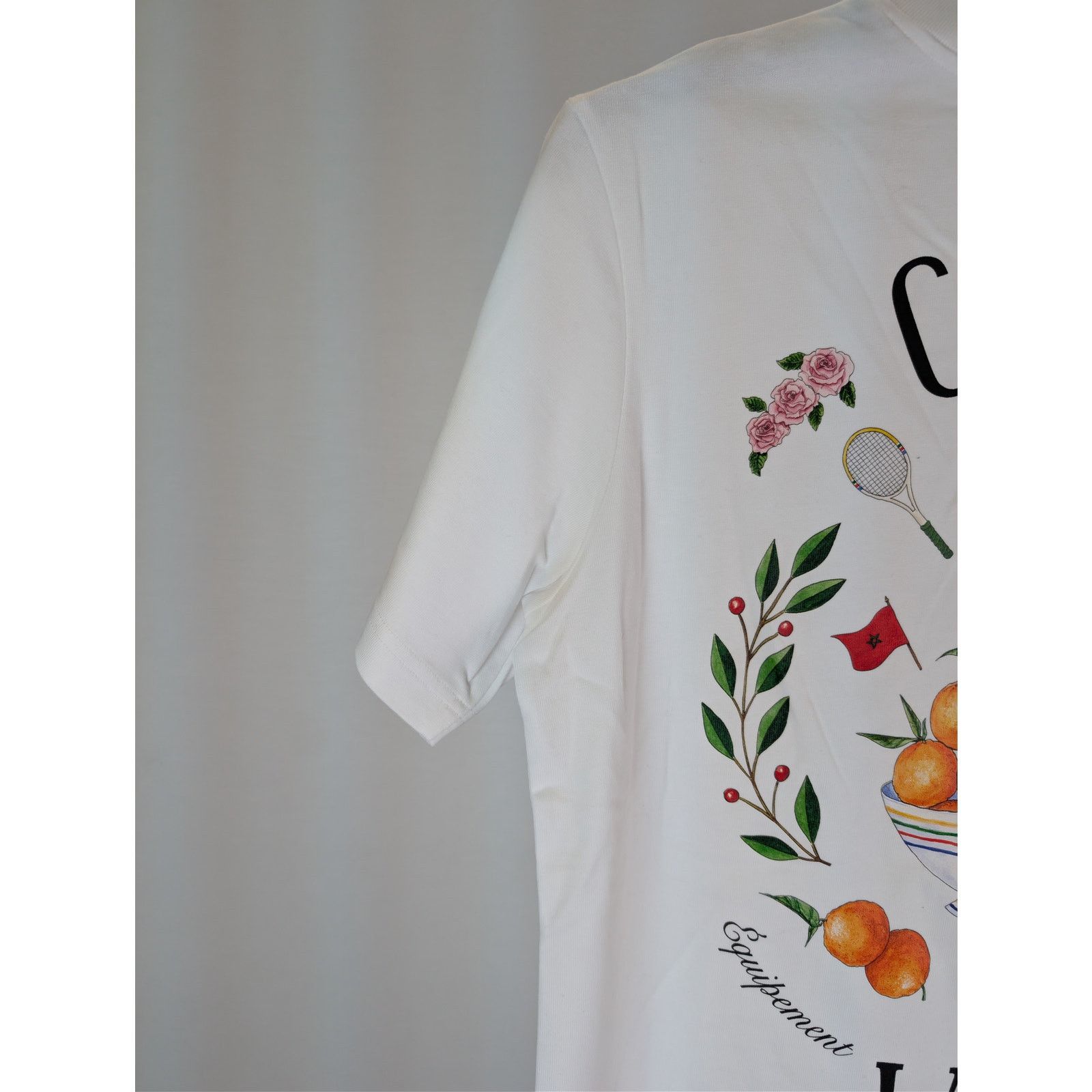 Casablanca o1rshd1 CC20 Casa Way Printed T-Shirt White Jersey in White Size US S / EU 44-46 / 1 - 14 Thumbnail