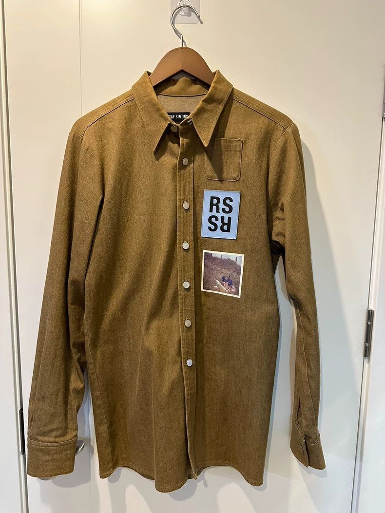 Raf Simons Printed leather shirt-2505