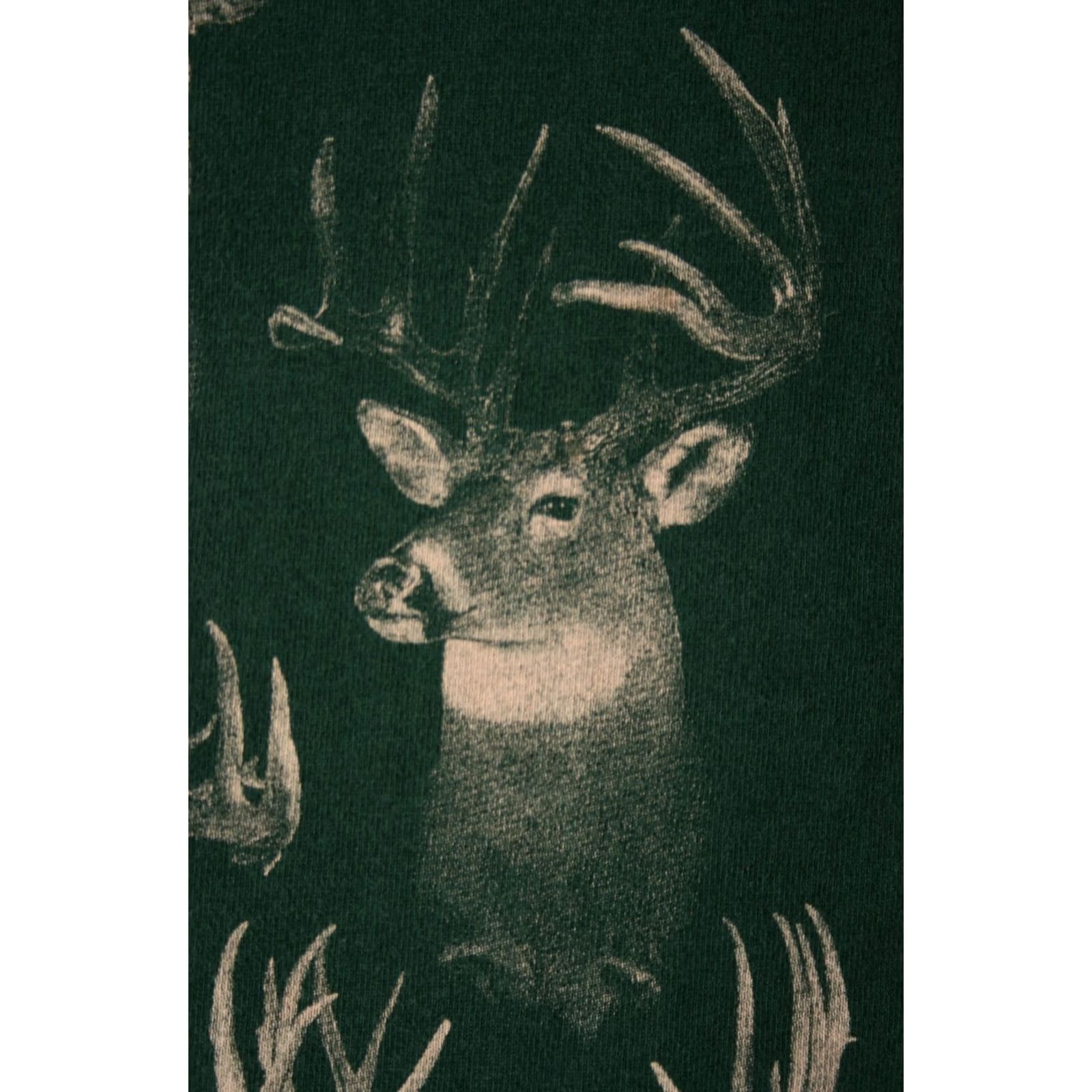 Fruit Of The Loom VINTAGE Fruit of the Loom Loftees T-Shirt Deer Buck Head Mount Crew Neck Short Sleeve M/L Brown Men XS? No — use M/L Size US M / EU 48-50 / 2 - 4 Thumbnail