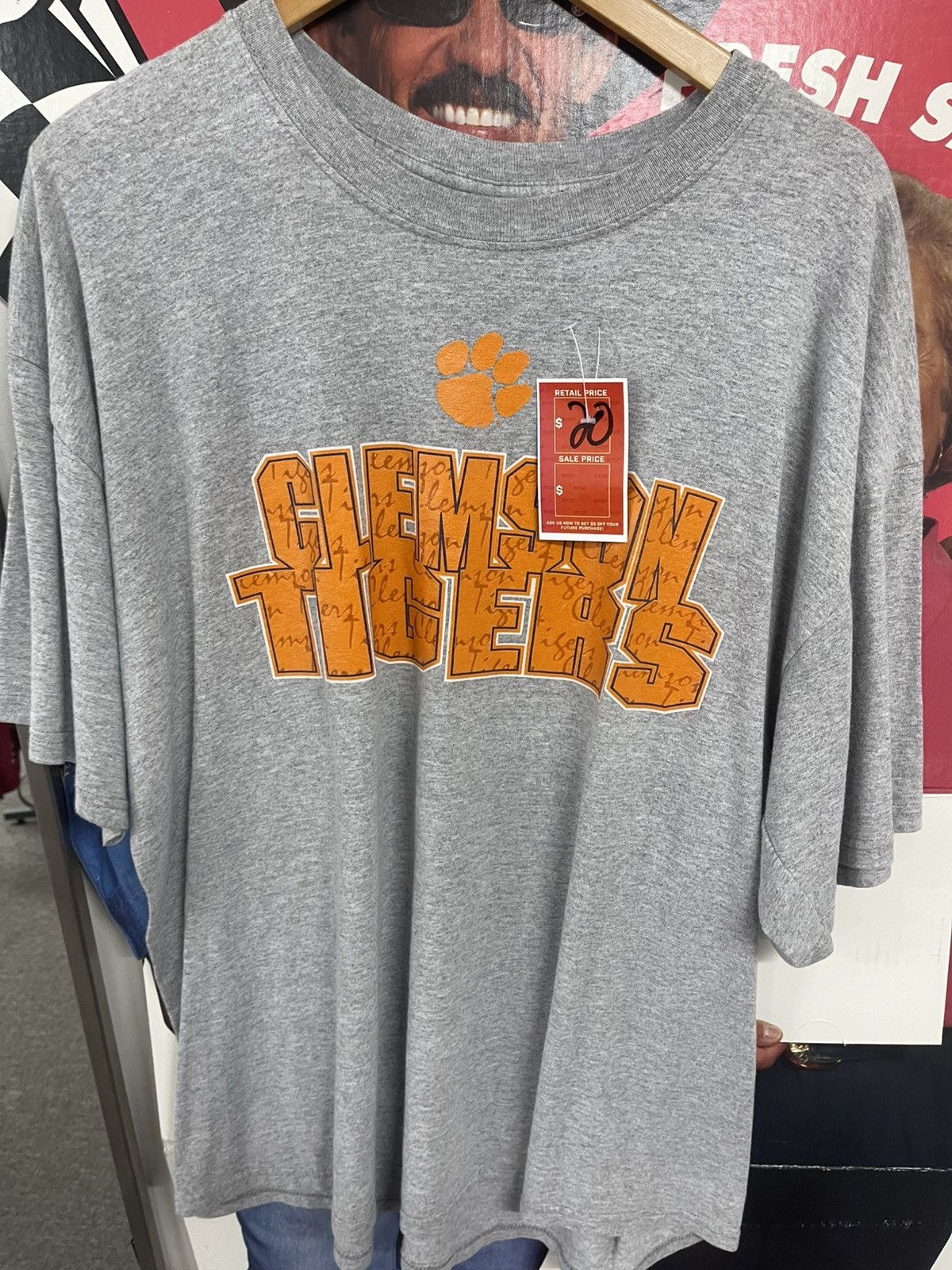 Vintage Grey clemson shirt Size US M / EU 48-50 / 2 - 1 Preview