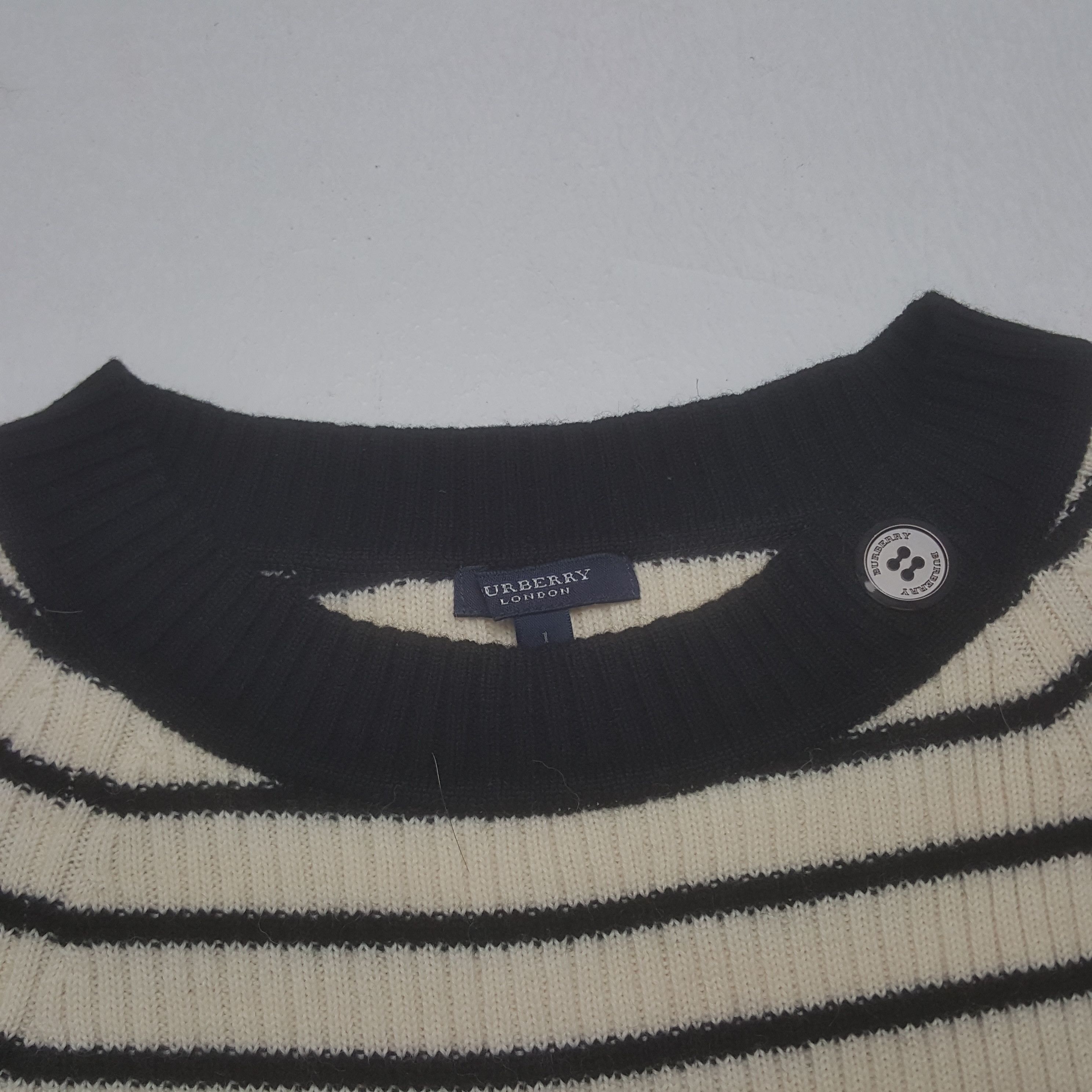 Burberry × Vintage Vintage Burberry London Striped Blouse Size XXS / US 00 / IT 34 - 3 Thumbnail