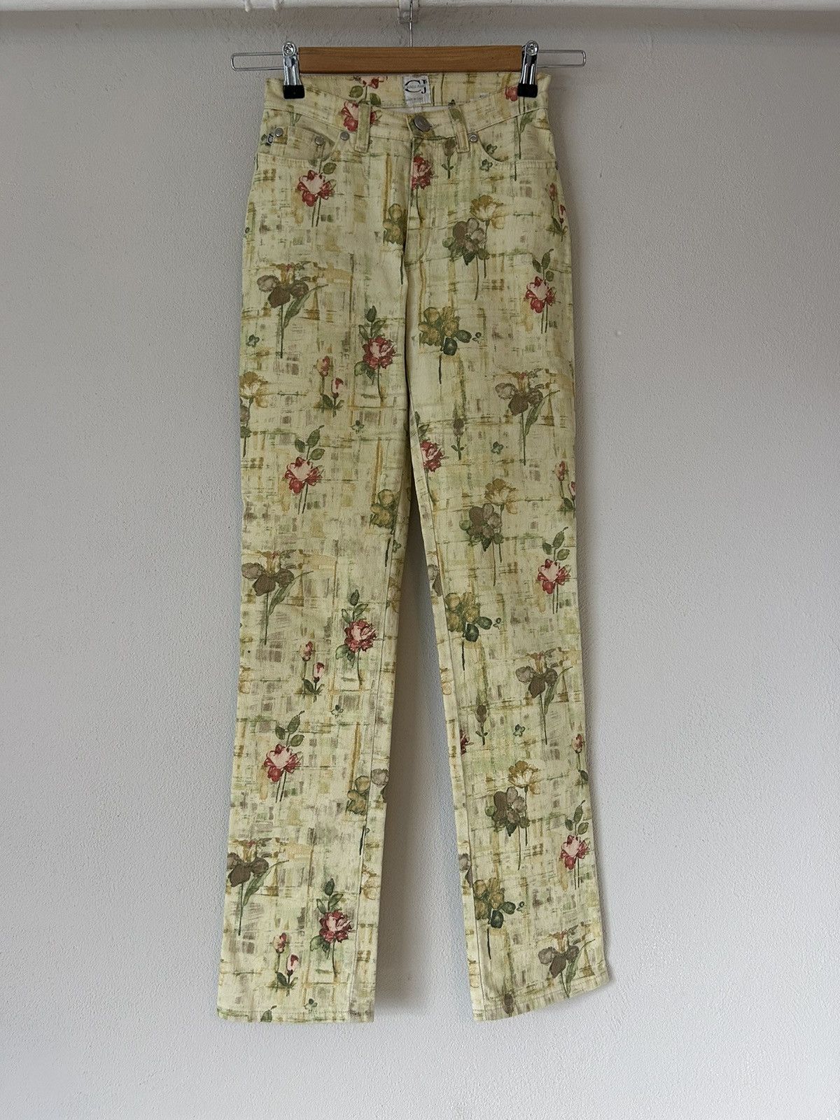 Roberto Cavalli Vintage Floral Print Cavalli Jeans - Size 27 Size 27" / US 4 / IT 40 - 1 Thumbnail